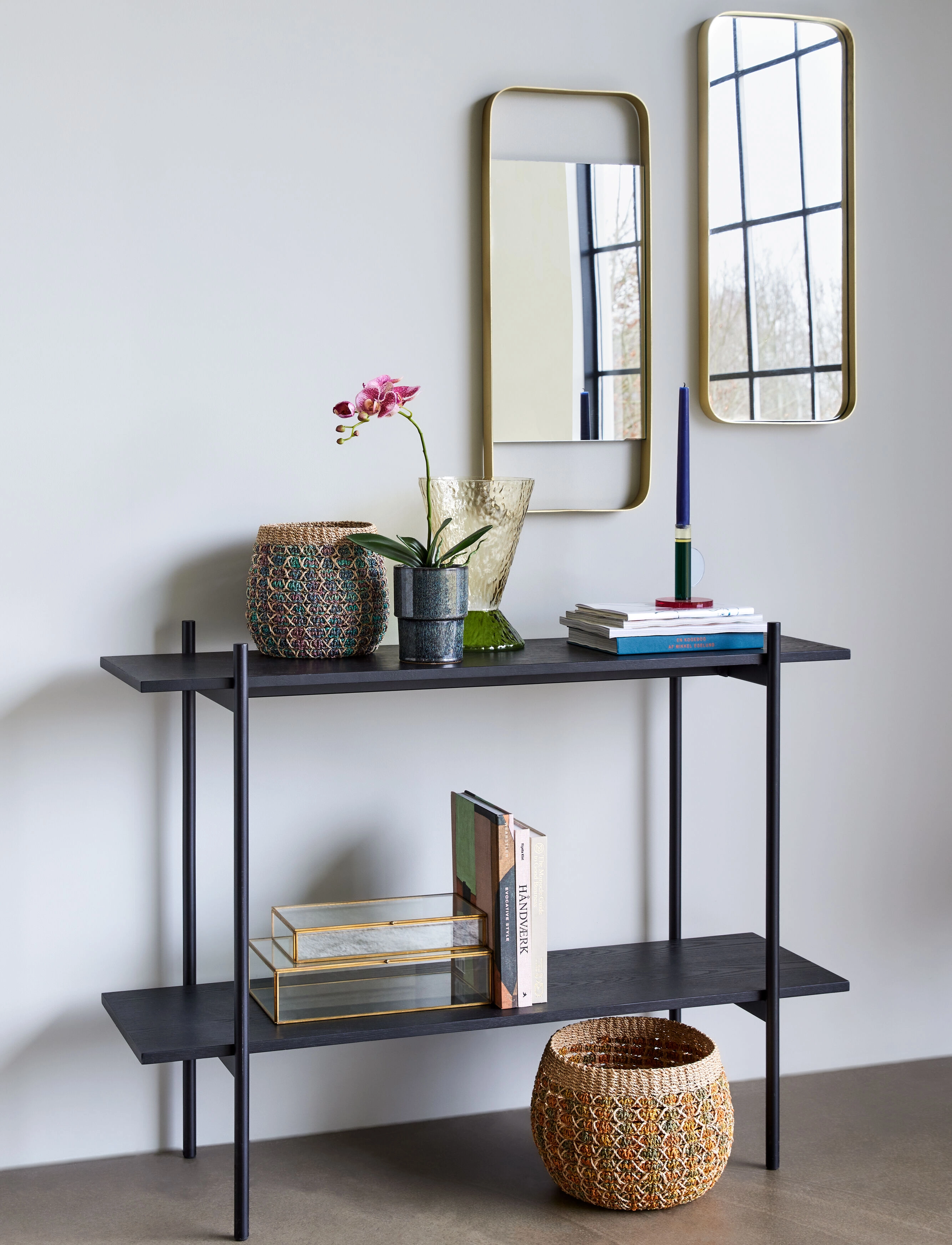 Hübsch - Aware Wall Mirror - brass - 1