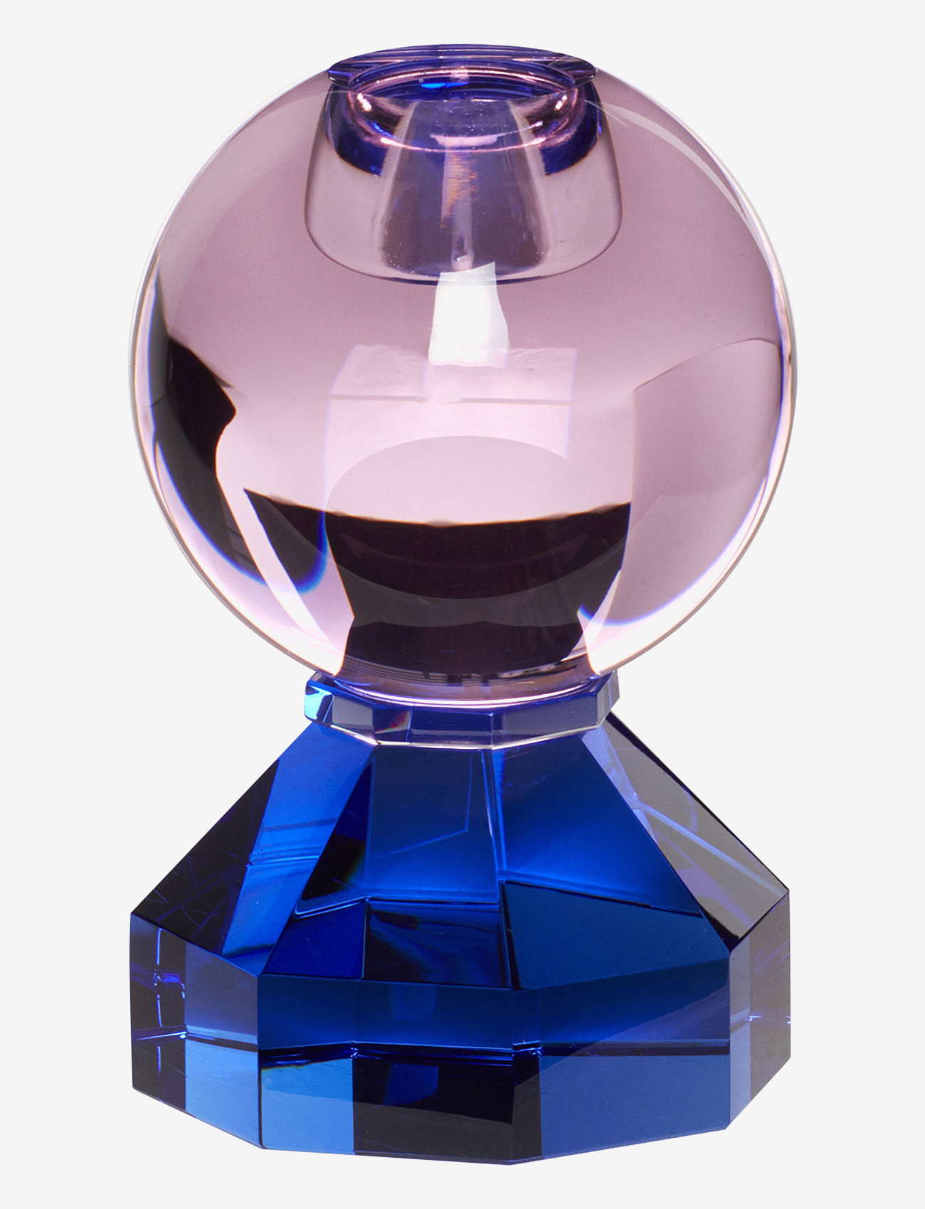 Hübsch - Gem Candlestick - nach preis einkaufen - pink/blue - 0