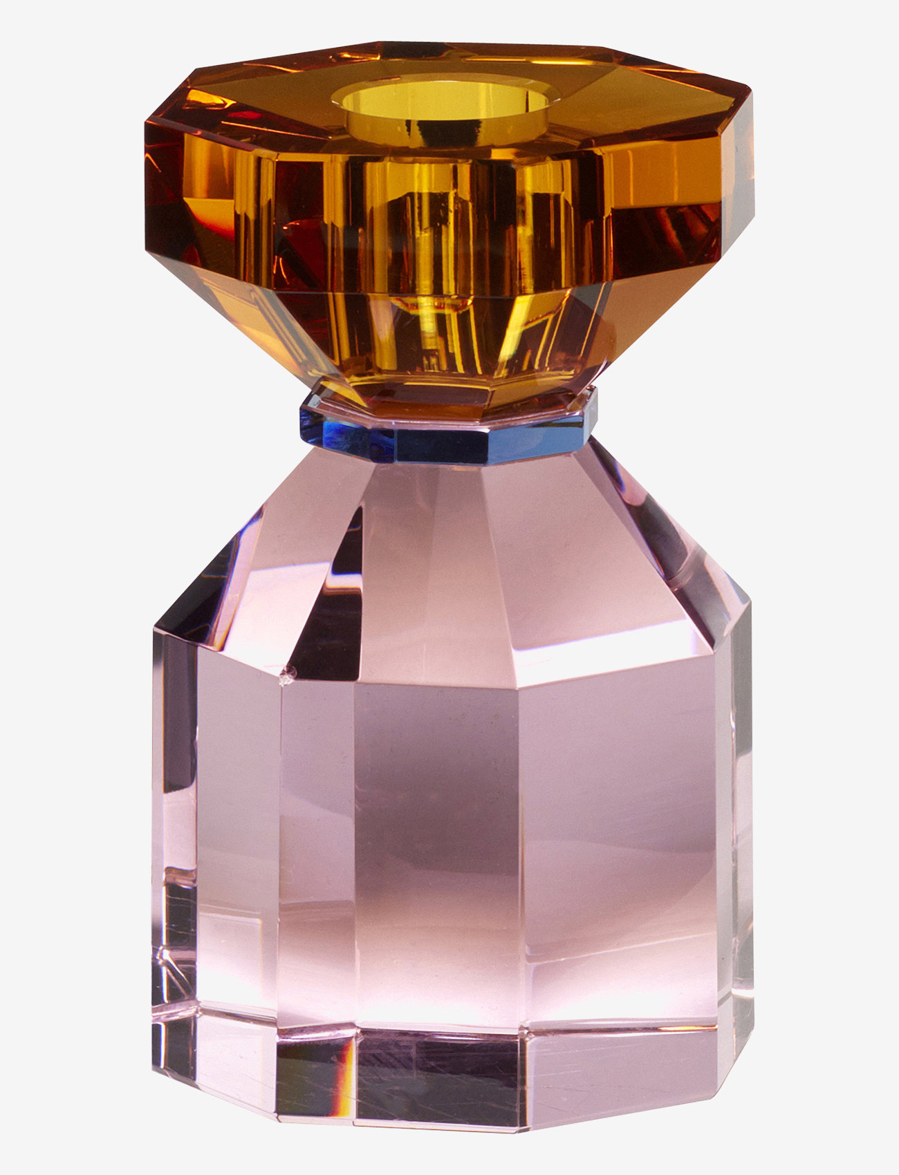 Hübsch - Gem Candlestick - shop by price - orange/pink - 0