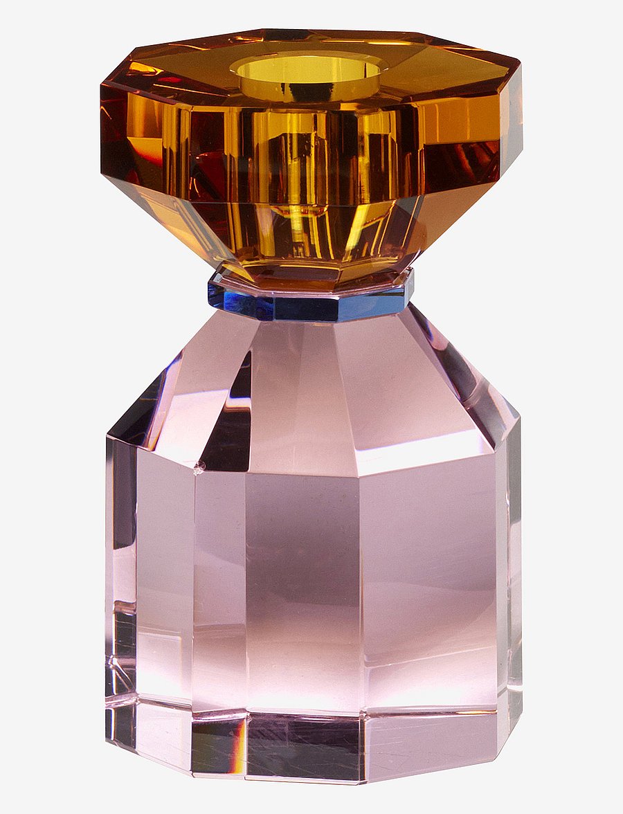 Hübsch - Gem Candlestick - osta hinna alusel - orange/pink - 1