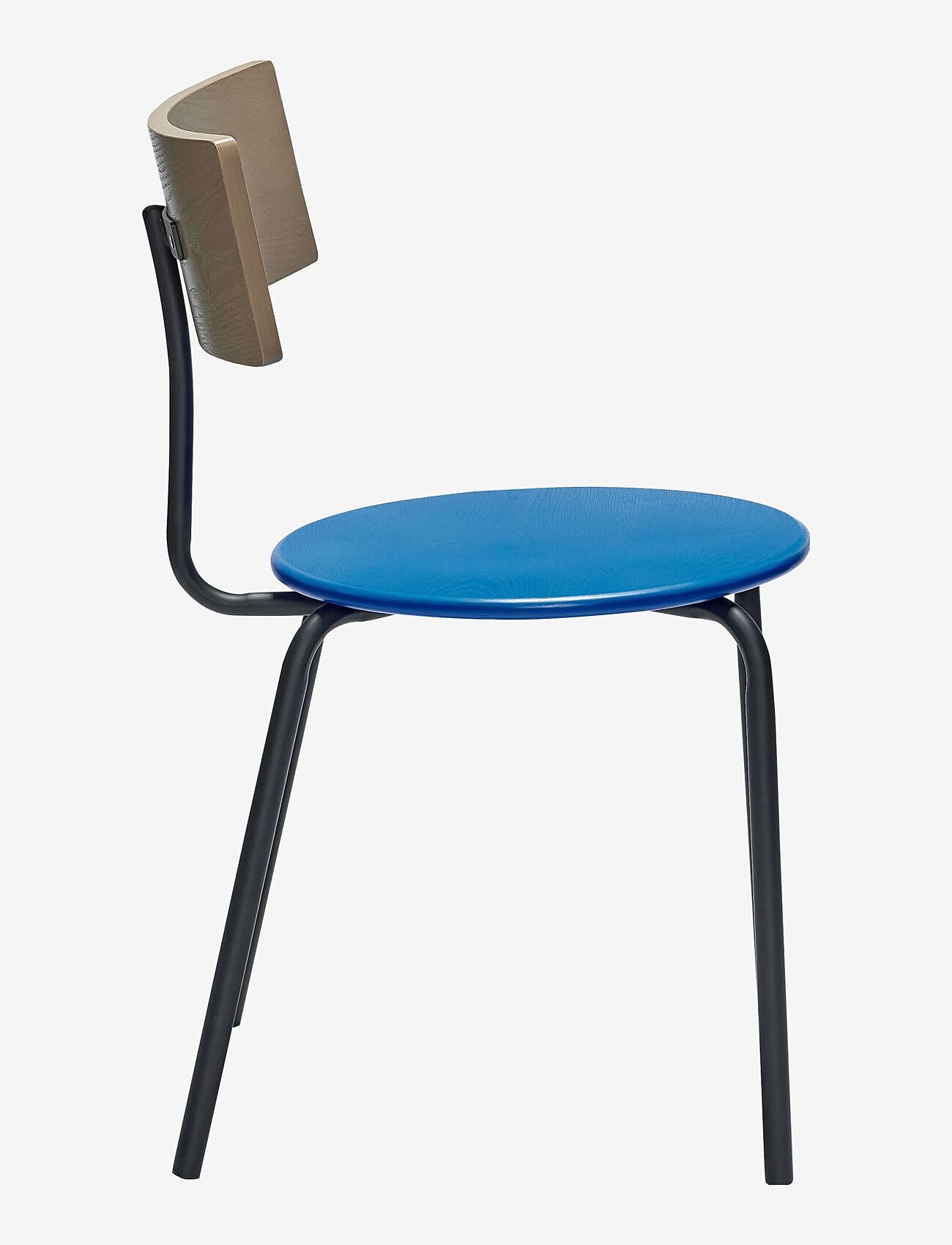 Hübsch - Koi Dining Chair - black,blue,brown - 2