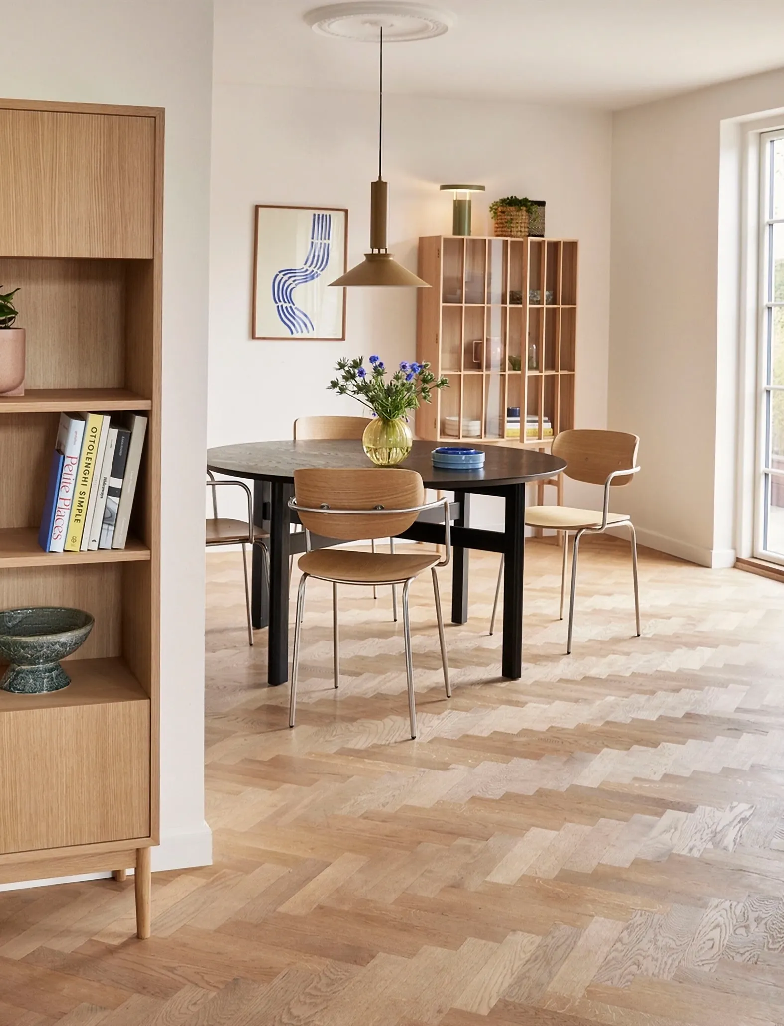 Hübsch Arch Dining Chair Natural, 48X50XH81 cm, Chairs & Stools - Chairs, Homeware