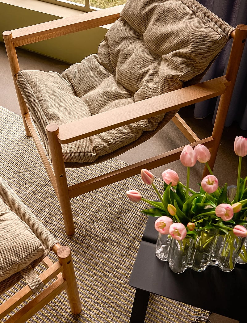 Hübsch - Heritage Armchair/Footstool Natural/Beige - lehnstühle - beige,natural - 3