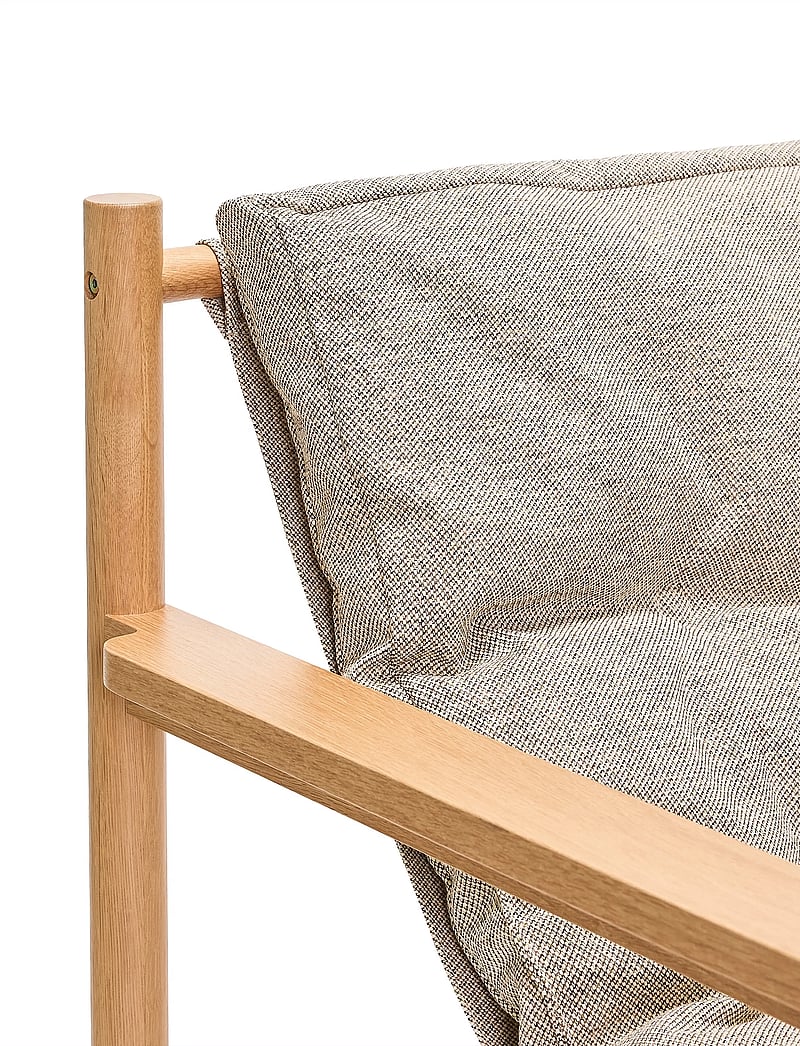 Hübsch - Heritage Armchair/Footstool Natural/Beige - lehnstühle - beige,natural - 5