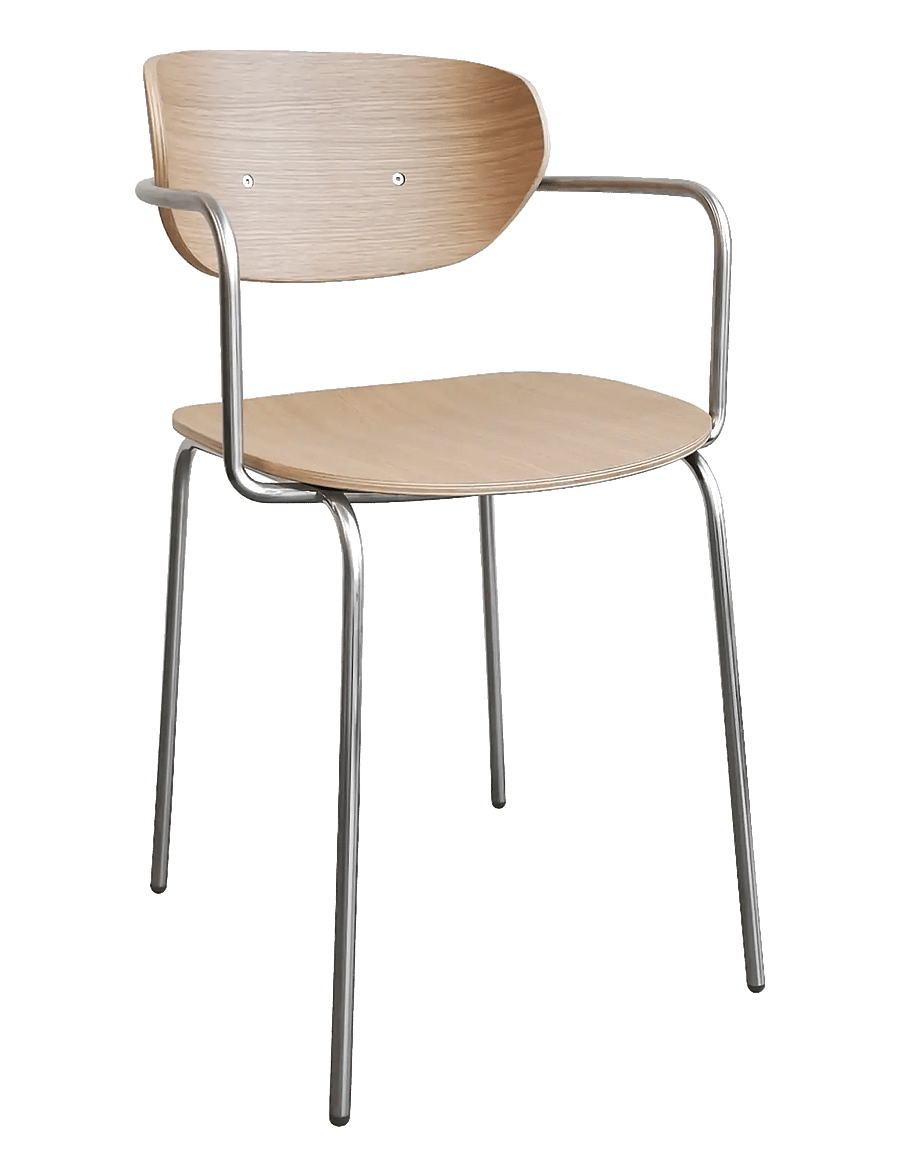Hübsch - Arch Dining Chair Natural - natural - 1