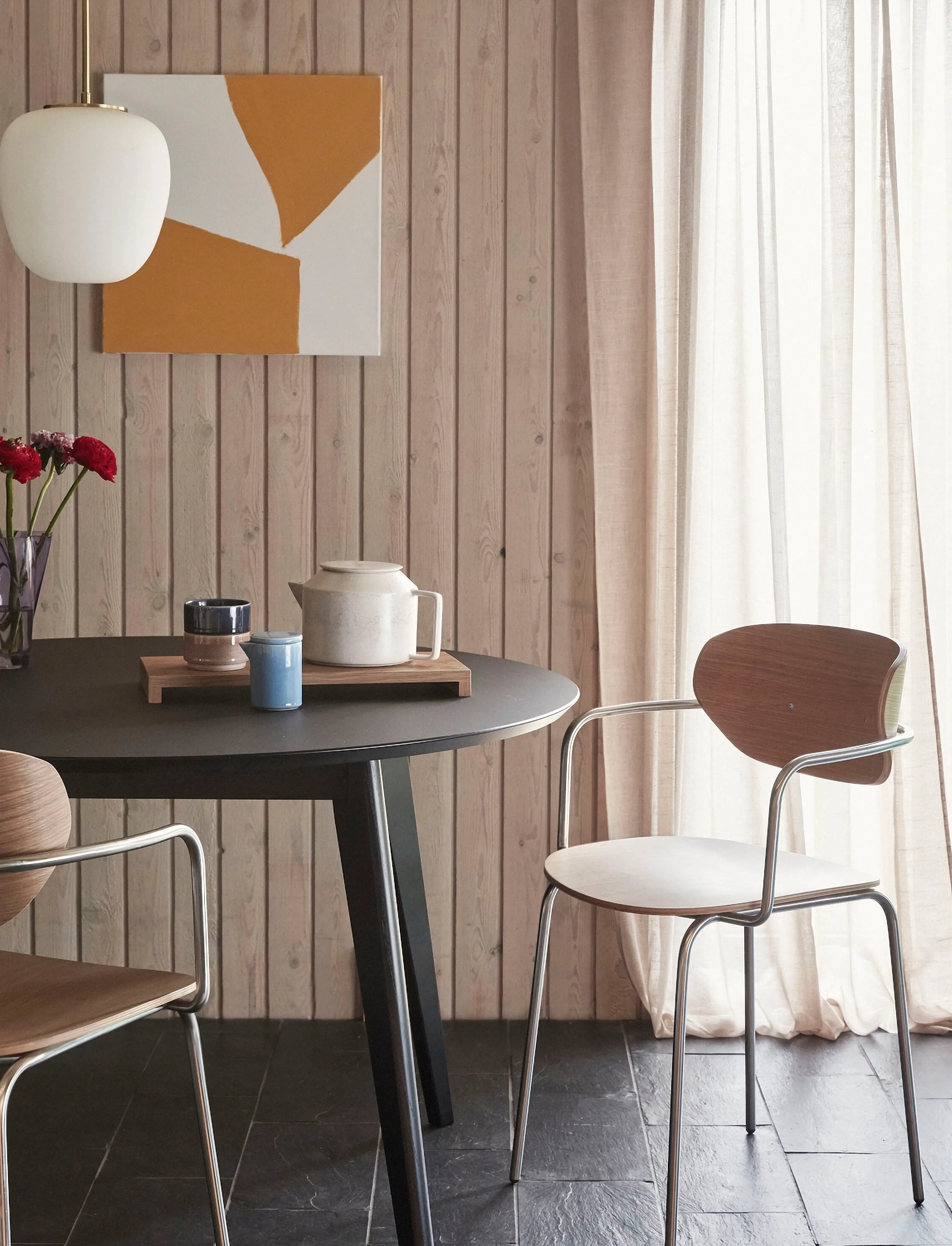 Hübsch Arch Dining Chair Natural, 48X50X81 cm, Chairs & Stools - Chairs, Homeware