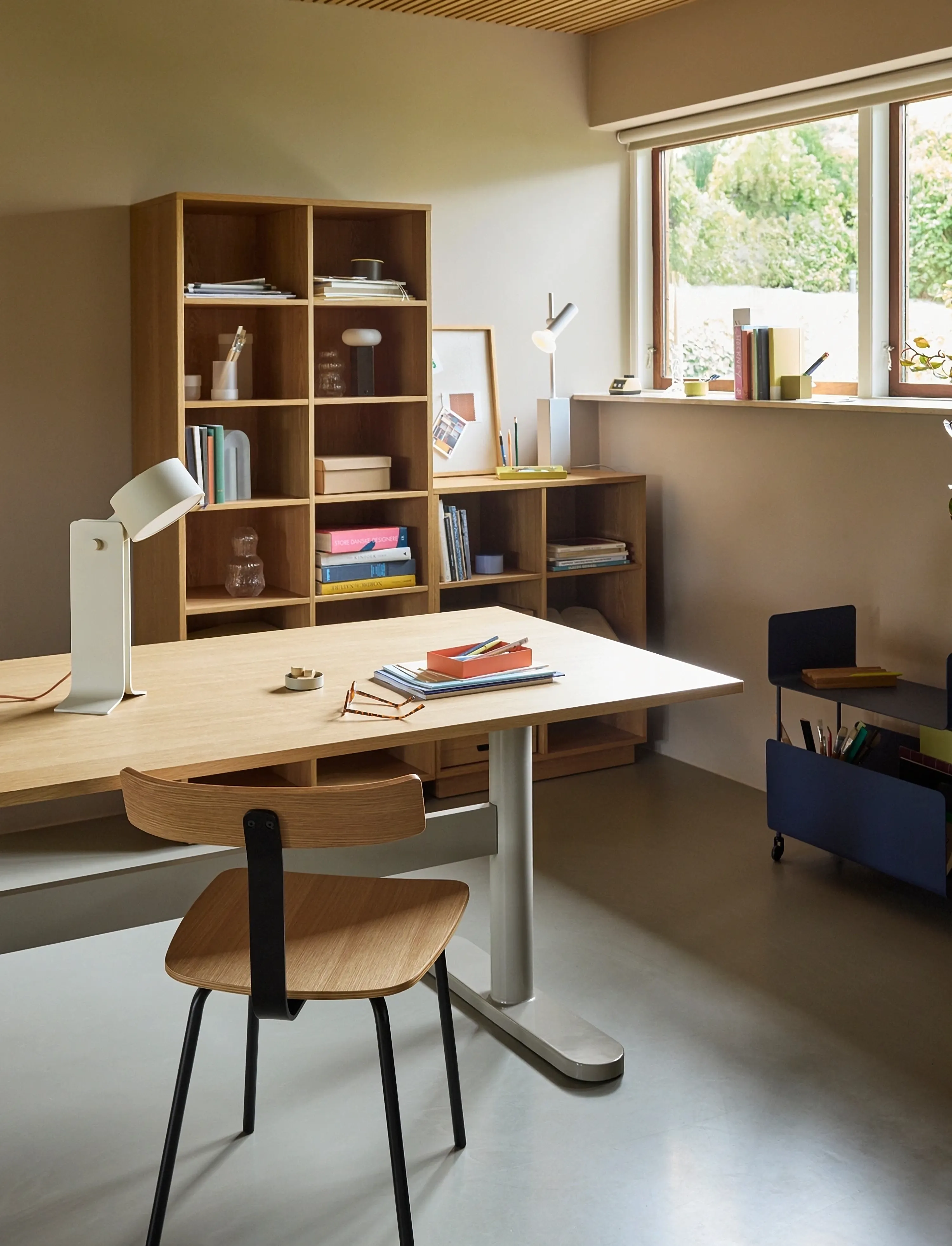 Hübsch - Disco Shelf Unit Small Natural - geymsla og hillur - natural - 5