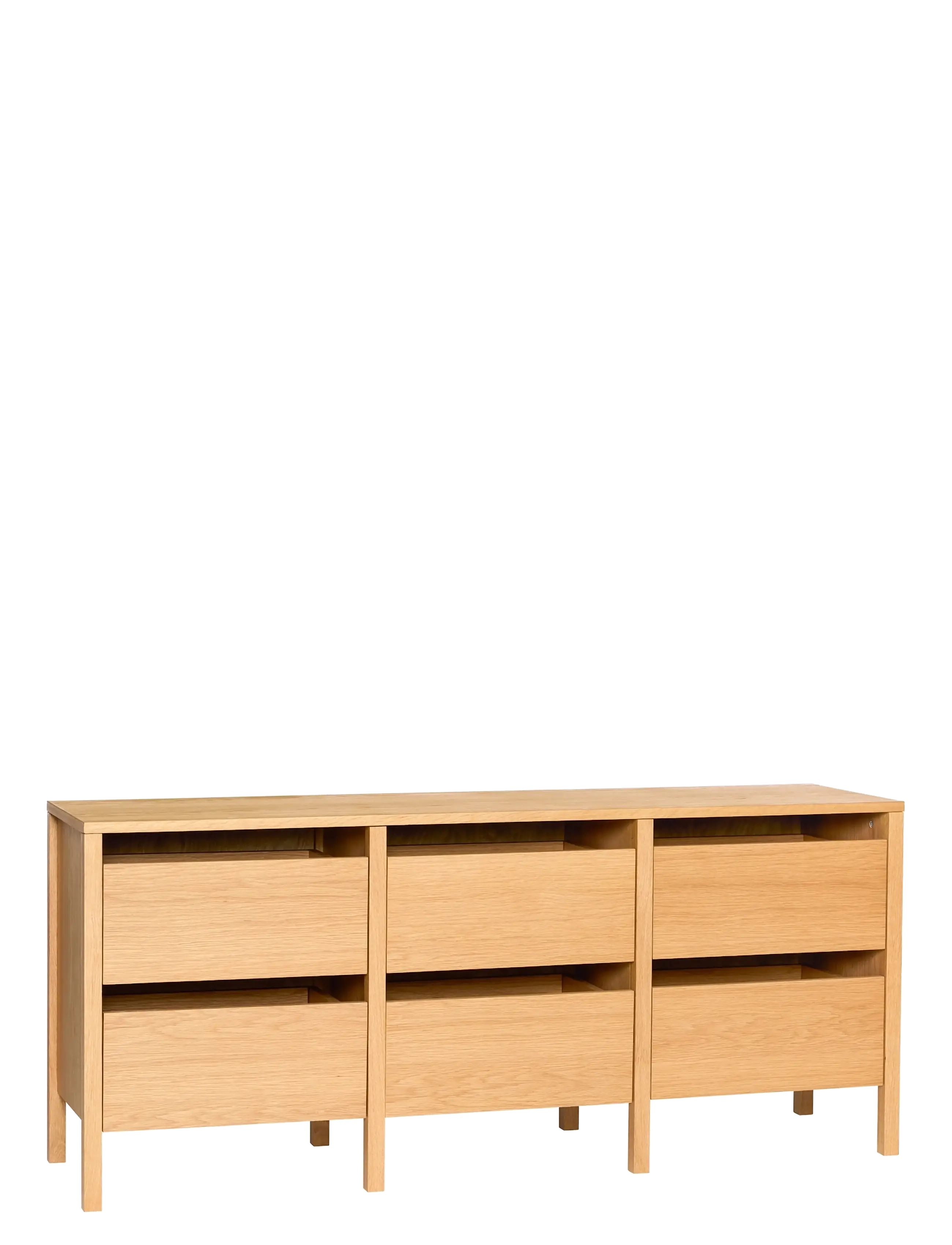 Hübsch Forma Sideboard Natural, Cabinet, Str: 150X40X65CM