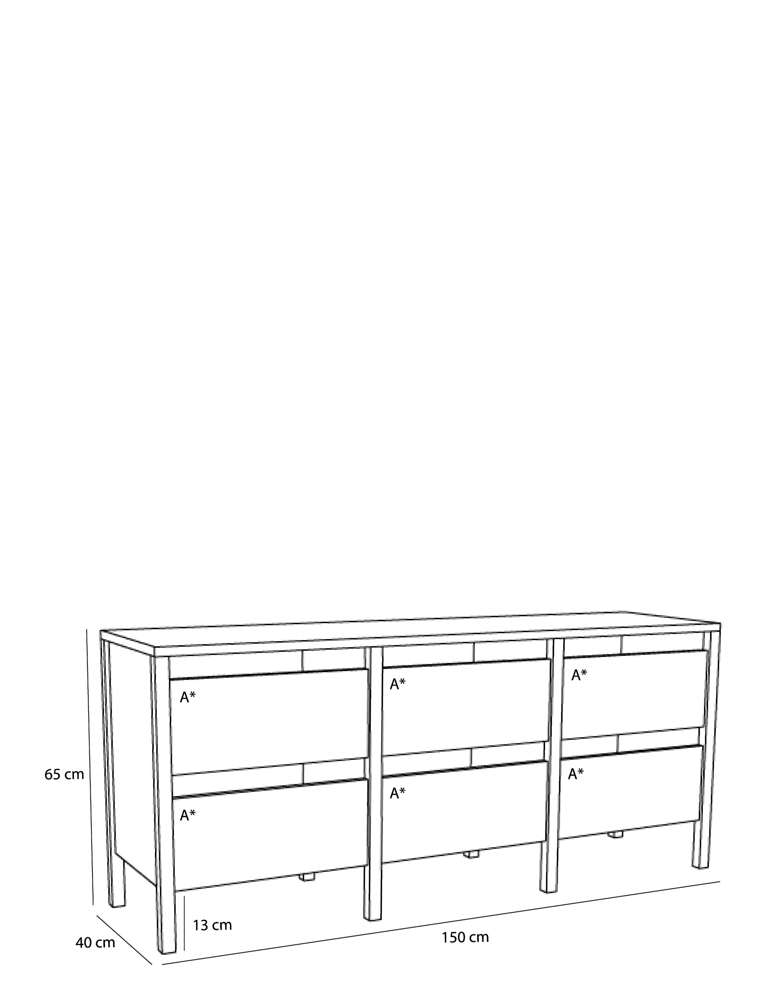 Hübsch - Forma Sideboard Natural - skápar - natural - 5