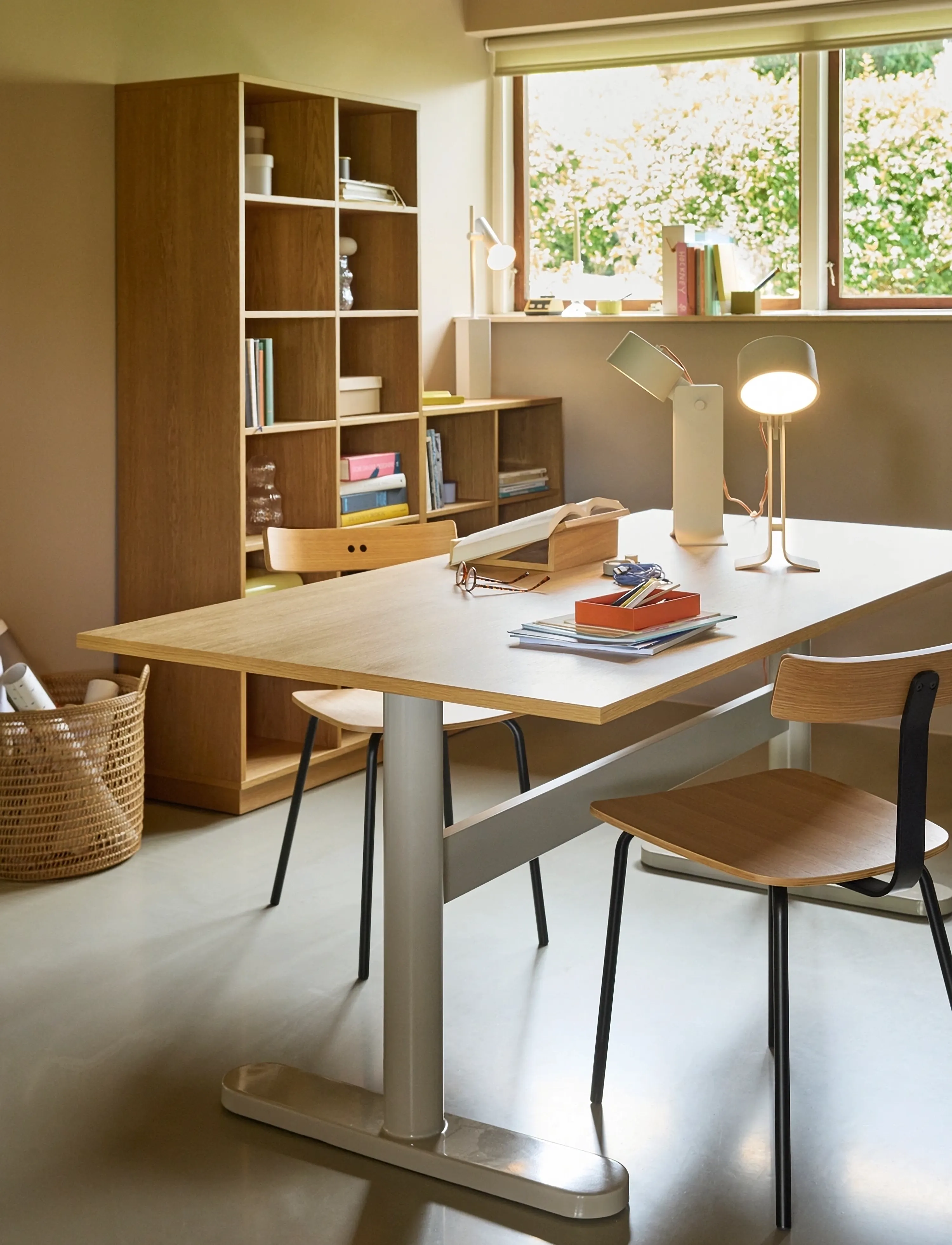 Hübsch Tona Dining Table Natural, 190X90X75 cm, Borde > Spiseborde, Unisex