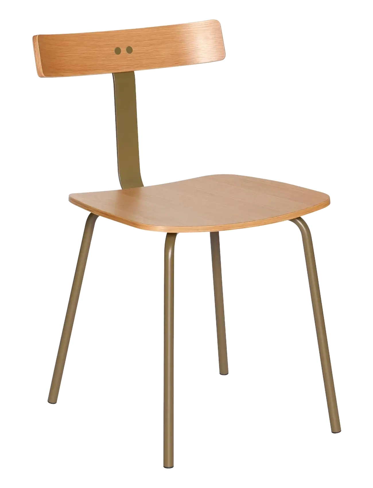 Hübsch Hock Dining Chair Natural/Green - Stolar - GREEN,NATURAL / natural