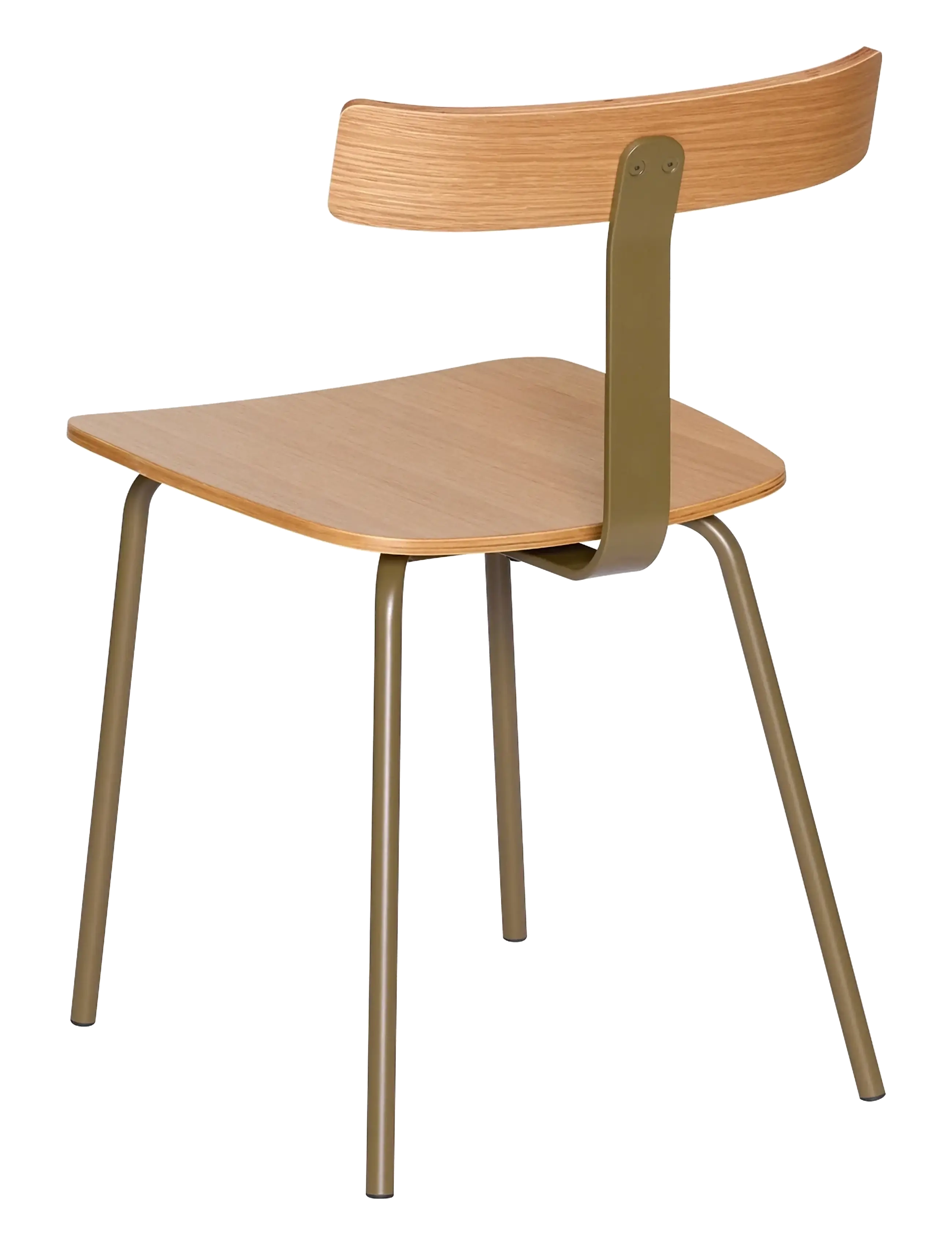 Hübsch - Hock Dining Chair Natural/Green - stolar - green,natural - 2
