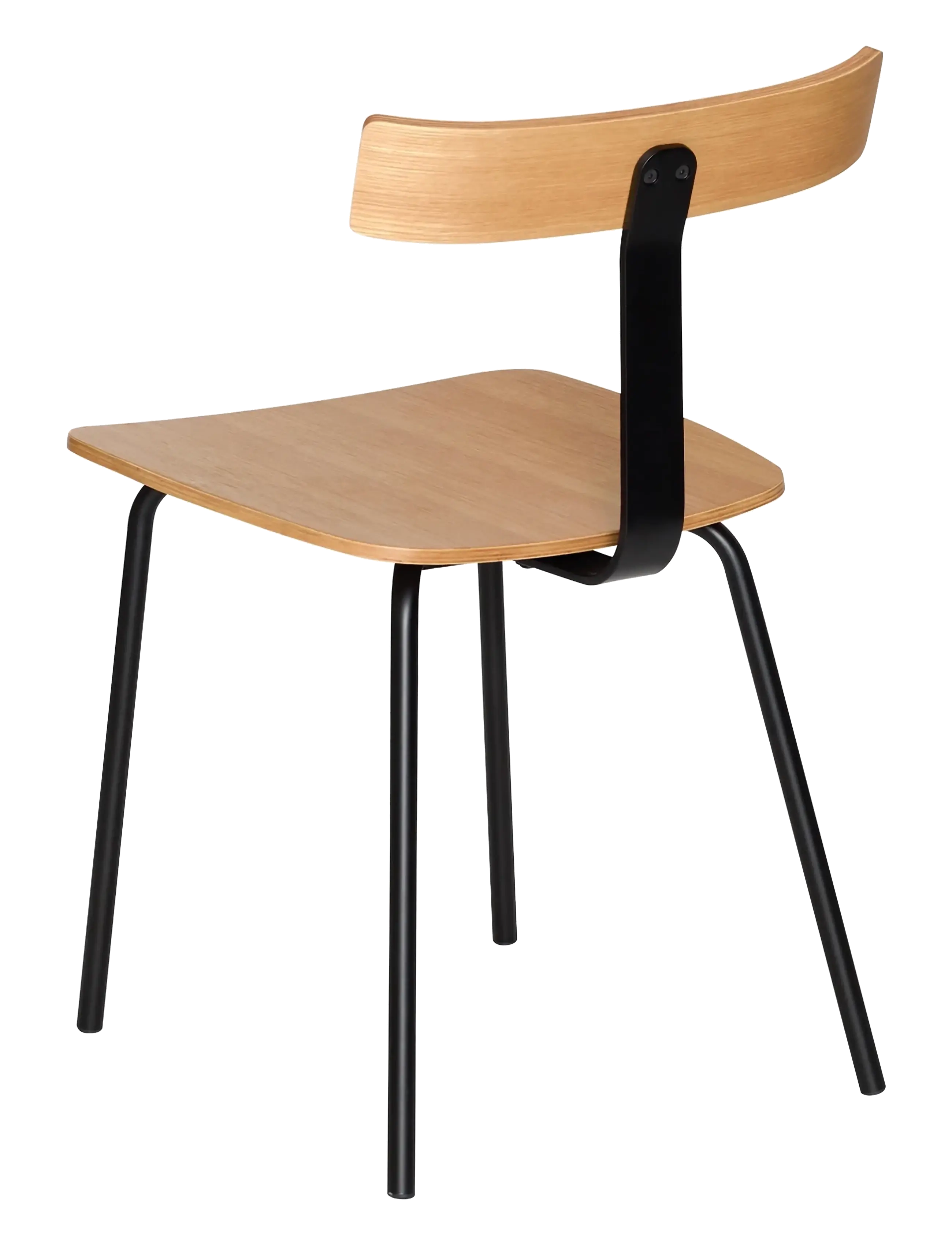 Hübsch - Hock Dining Chair Black - stole - black,natural - 2