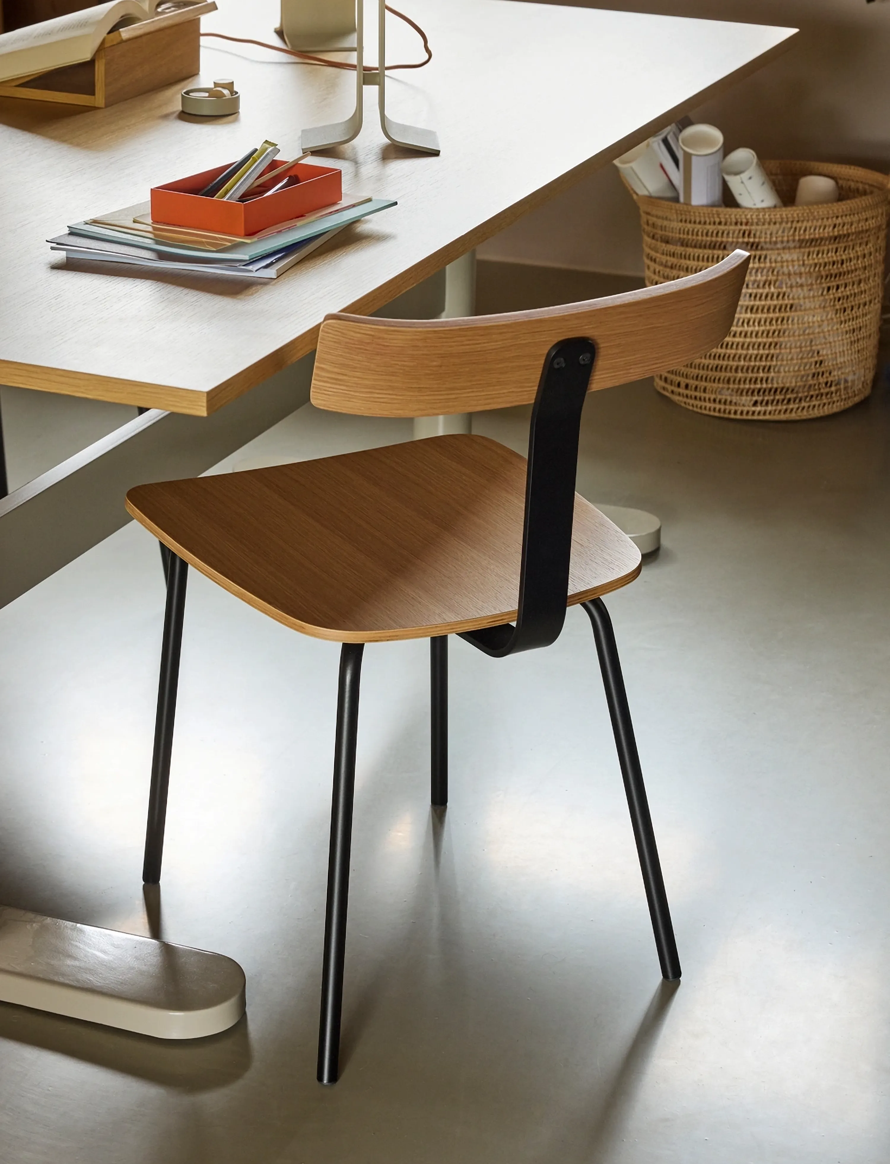 Hübsch Hock Dining Chair Black, 44X48X78 cm, Stole Og Skamler > Stole, Unisex