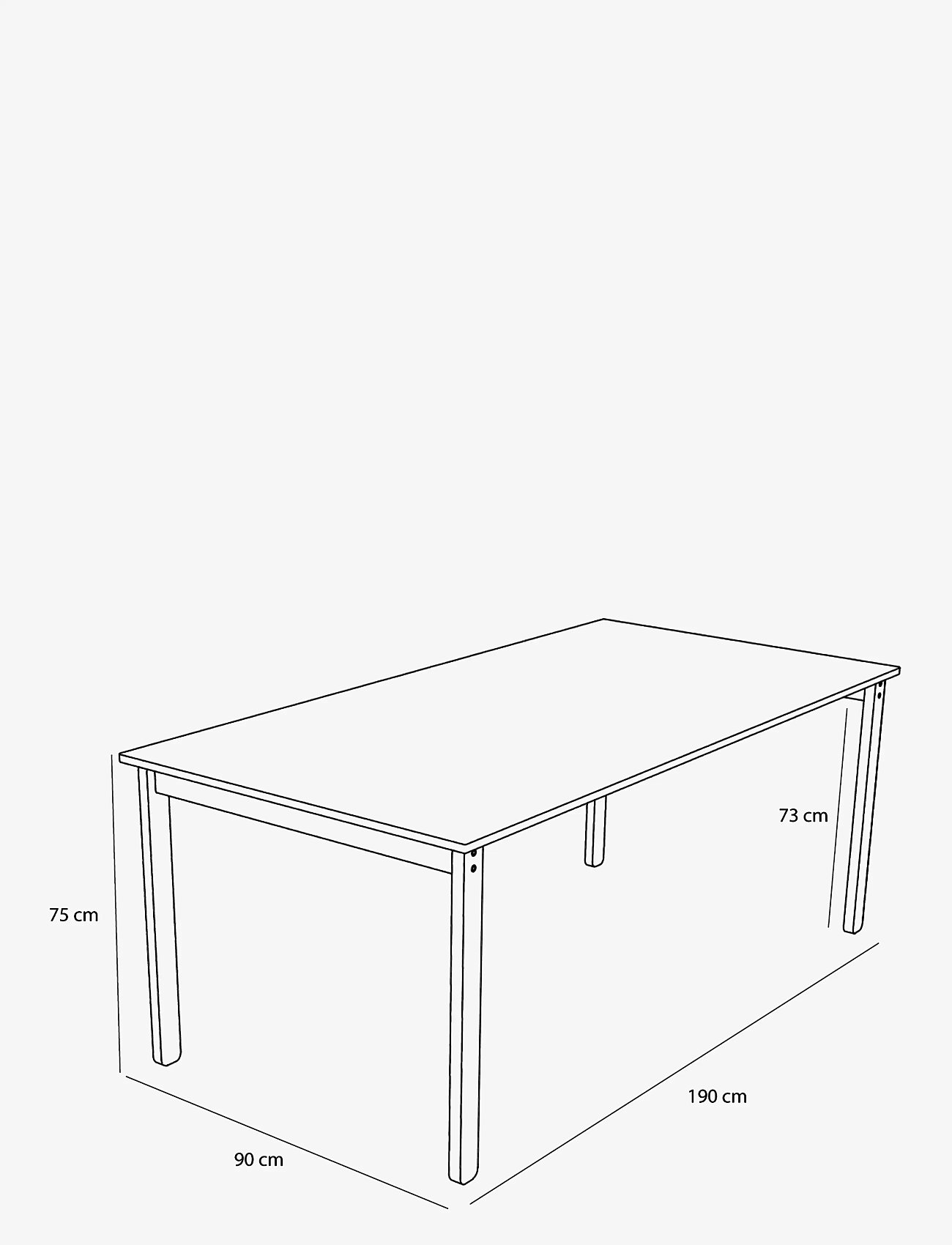 Hübsch - Hock Dining Table Black - black - 2