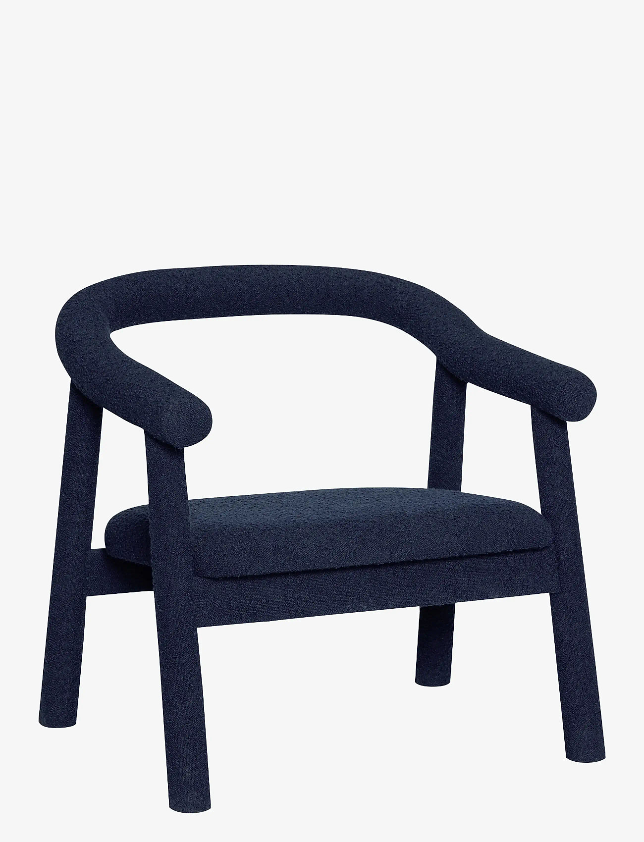 Hübsch - Ouli Lounge Chair Dark blue - dark blue - 1