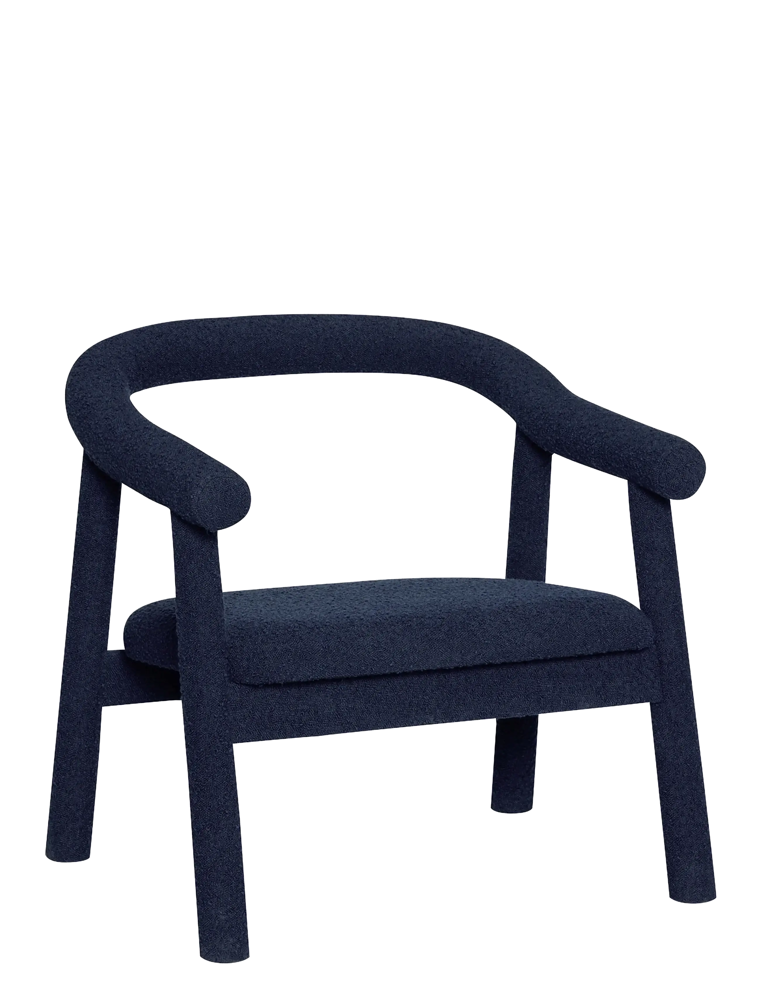 Hübsch Ouli Lounge Chair Dark blue - Stole & Skamler - DARK BLUE / navy