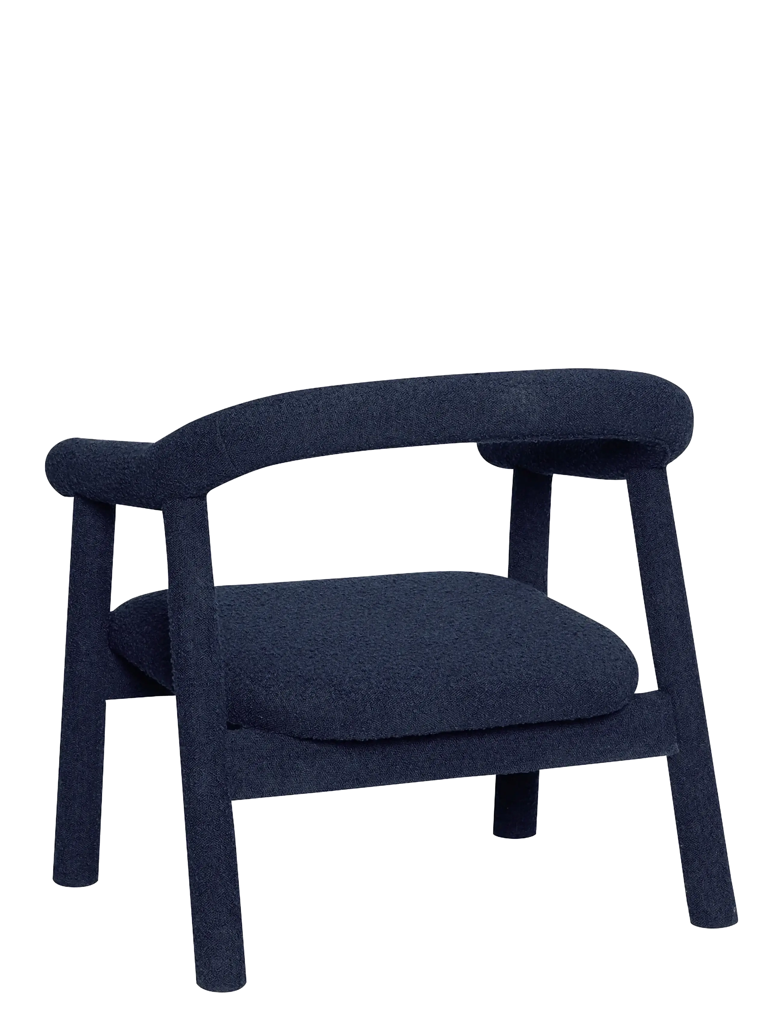 Hübsch - Ouli Lounge Chair Dark blue - fåtöljer - dark blue - 2