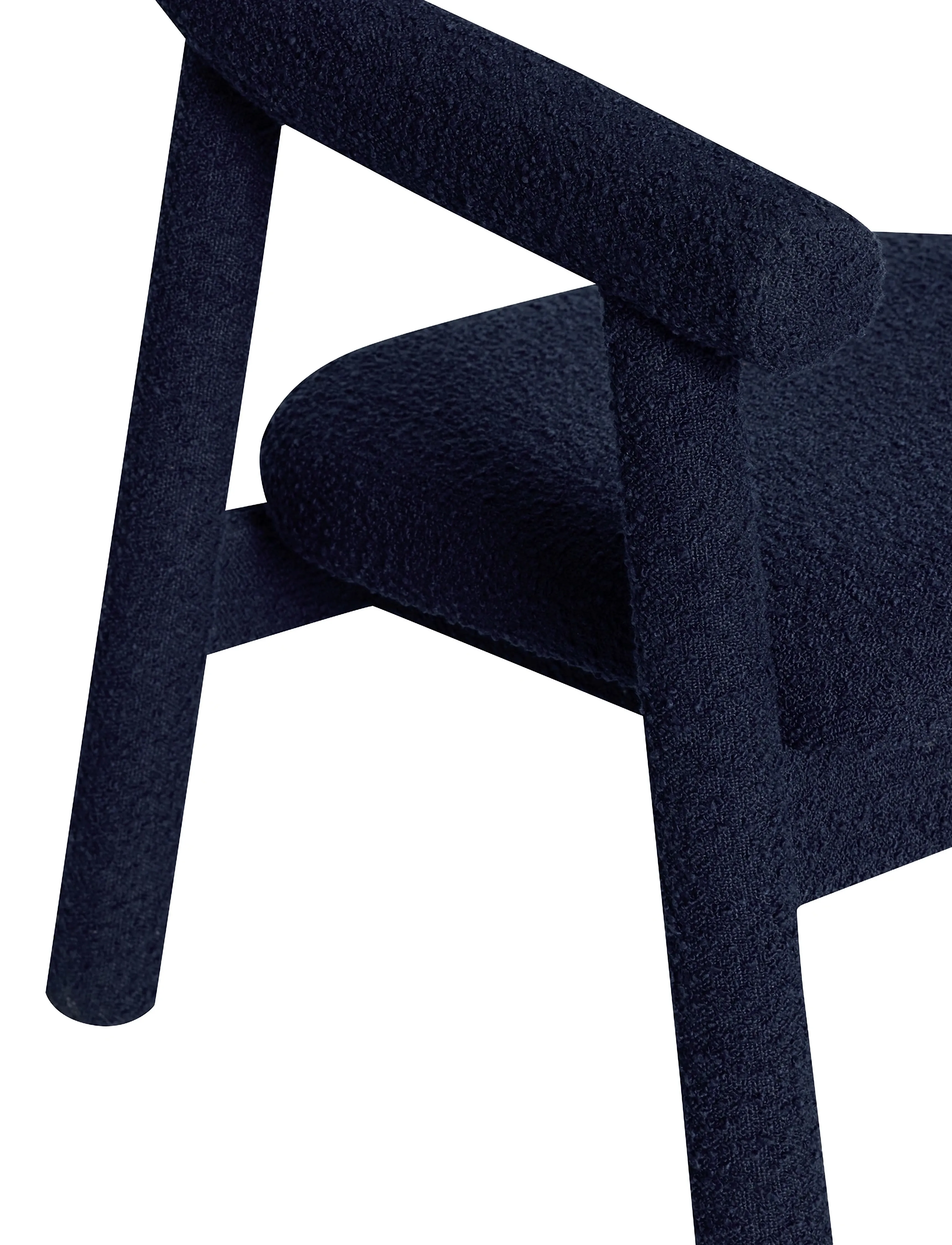 Hübsch - Ouli Lounge Chair Dark blue - fåtöljer - dark blue - 5