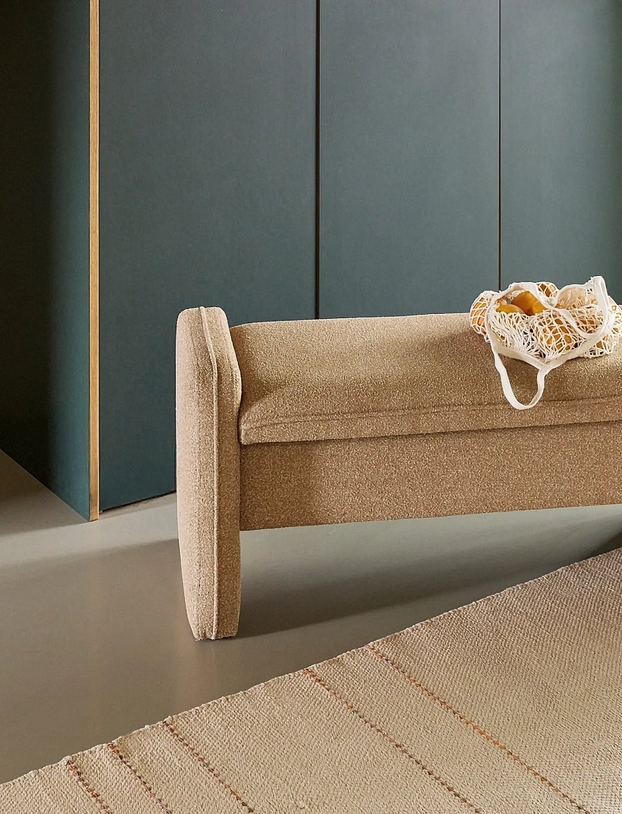 Hübsch - Well Bench Sand - hocker & bänke - sand - 4