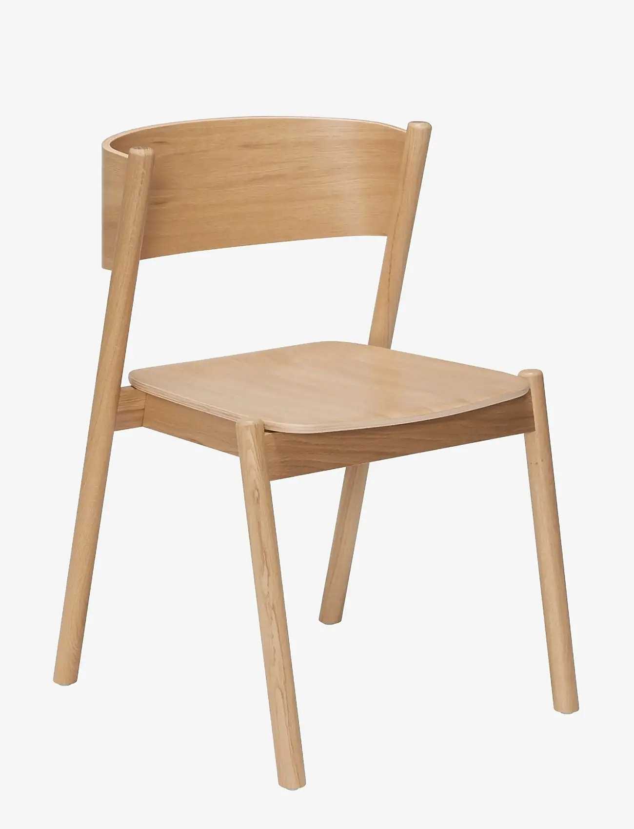 Hübsch - Oblique Dining Chair Natural - stühle - natural - 0