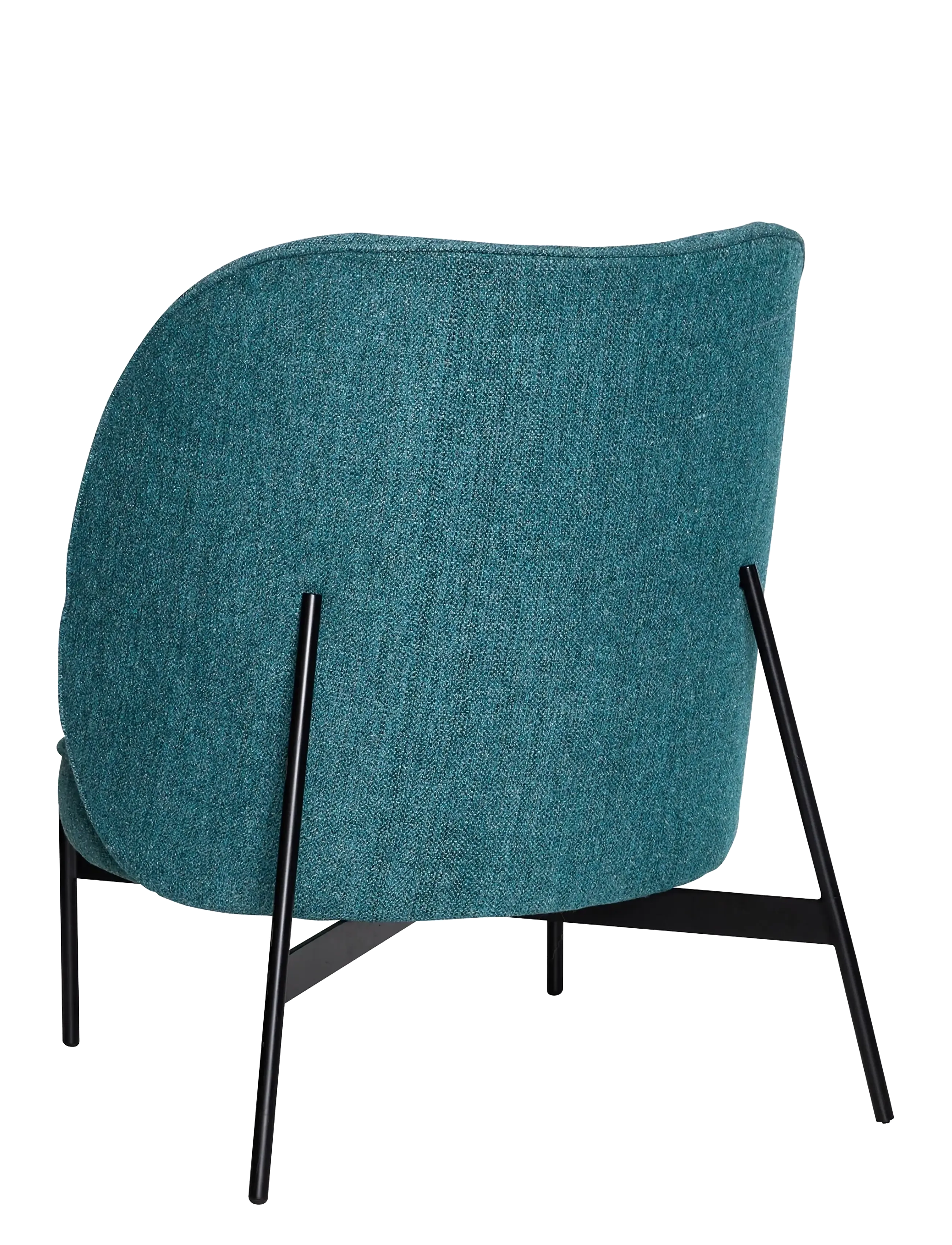 Hübsch - Area Lounge Chair Petrol - hægindastólar - petrol - 3