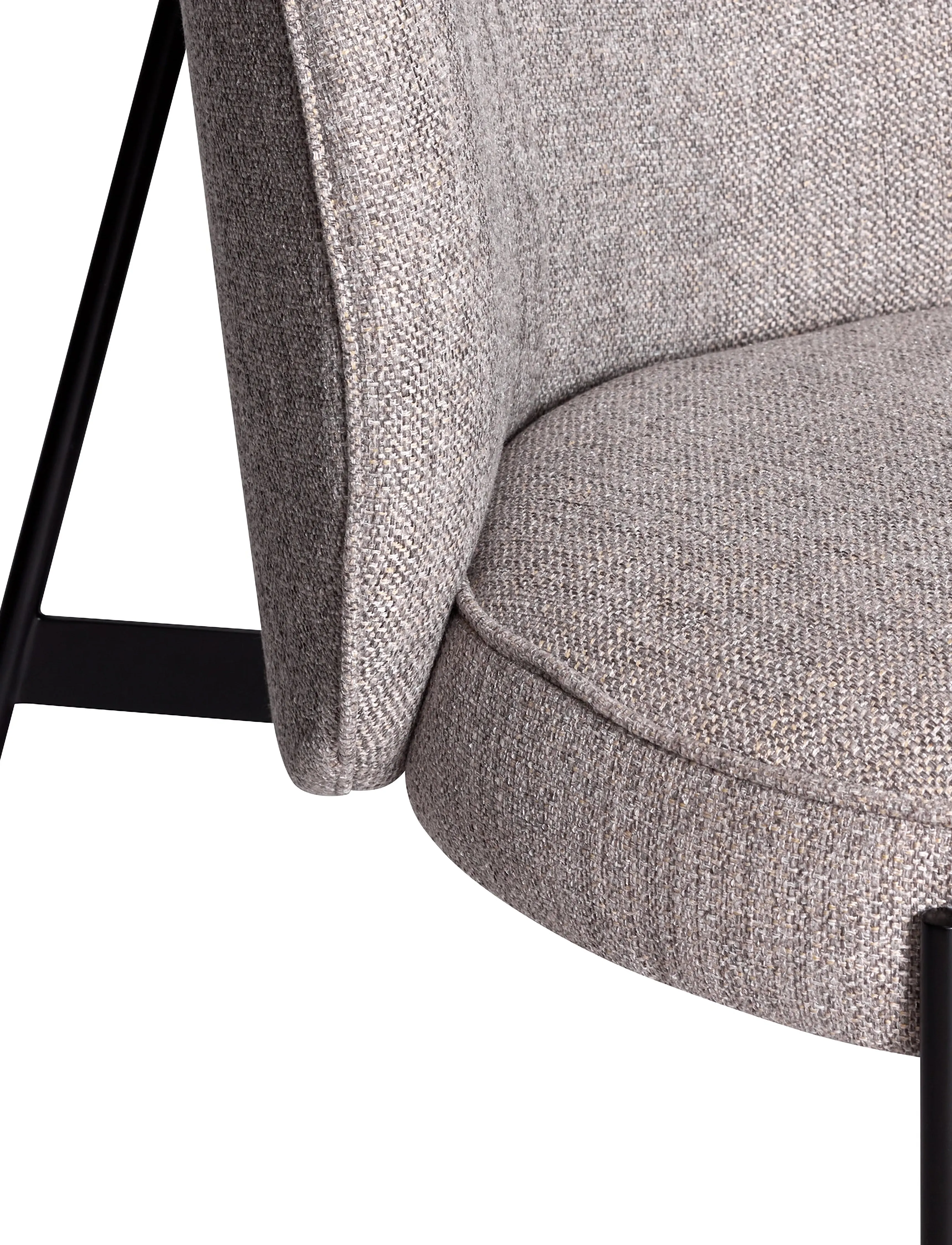 Hübsch - Area Lounge Chair Light grey - fåtöljer - light grey - 4