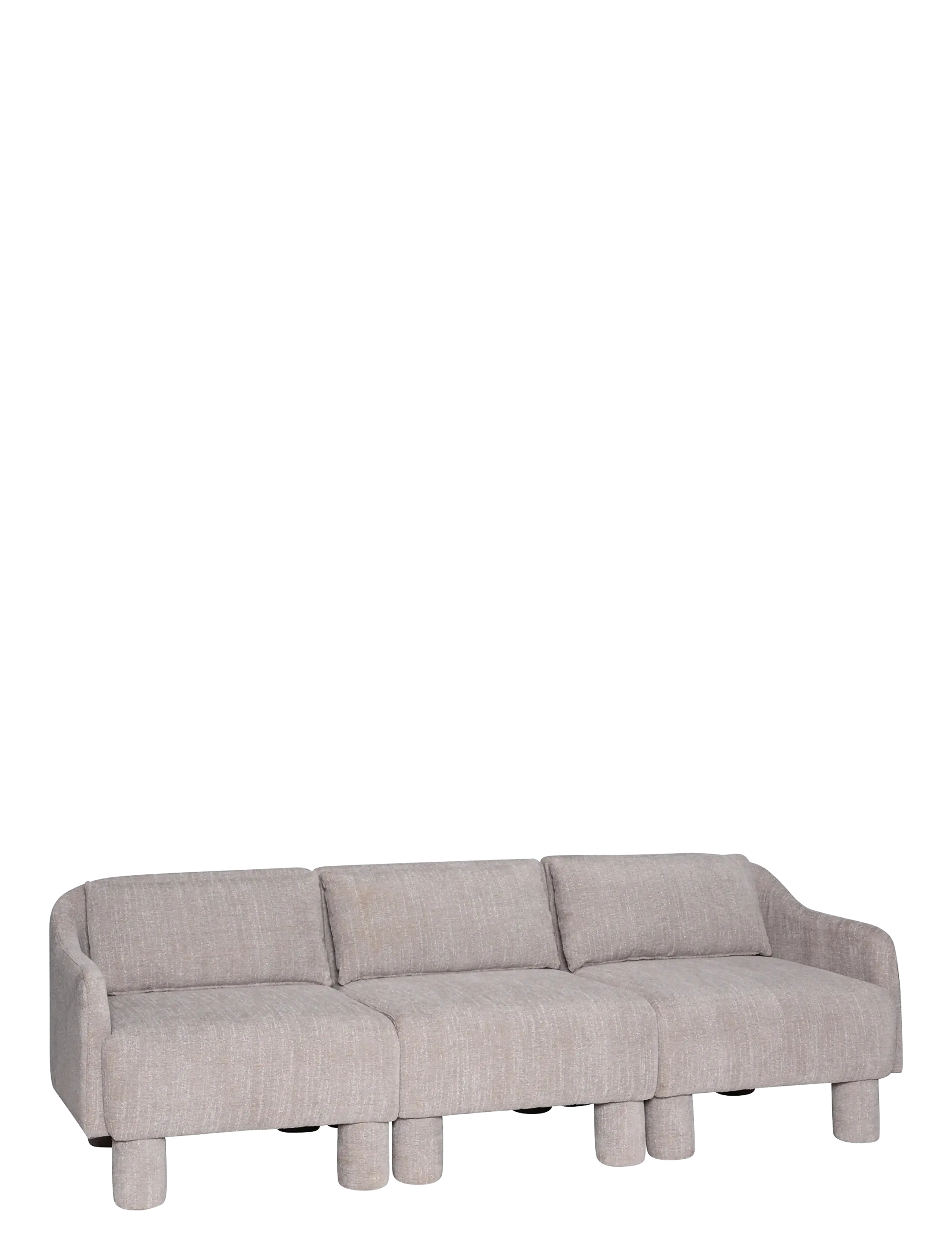 Hübsch Elegance Sofa Light Green, Sofas, Grøn, Str: 224X83X74