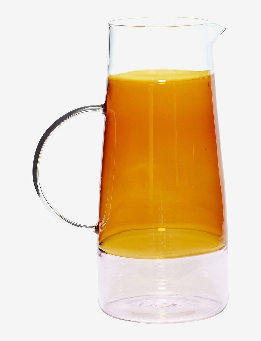 Hübsch - Lemonade Jug - veekannud - clear/amber/pink - 1
