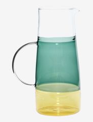 Hübsch - Lemonade Jug - wasserkannen & karaffen - clear/green/yellow - 0