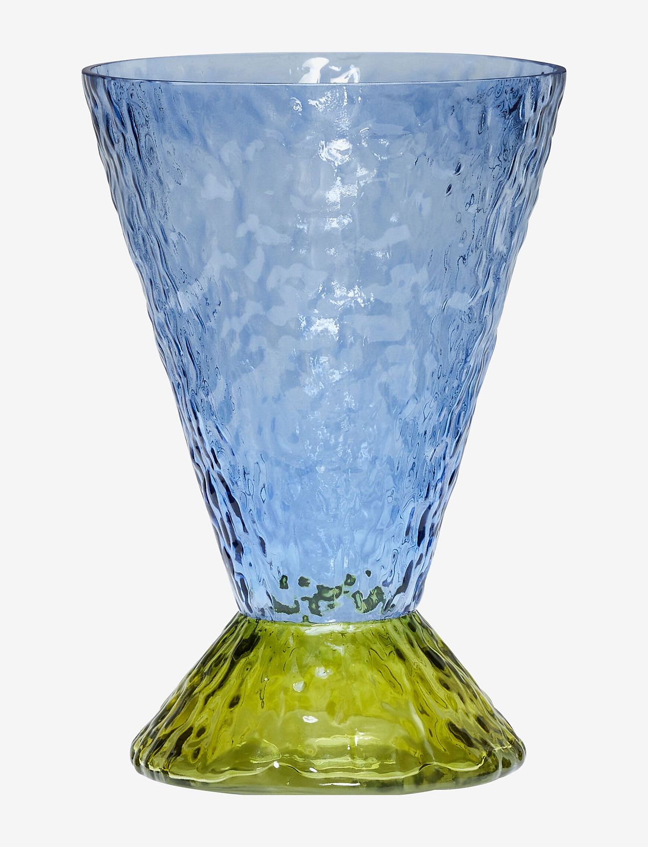 Hübsch - Abyss Vase - vaser - blue,olive - 0