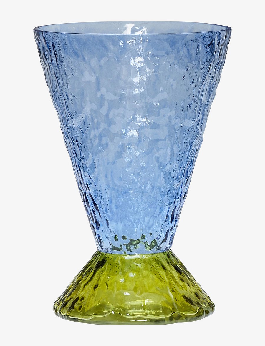Hübsch - Abyss Vase - vasen - blue,olive - 1