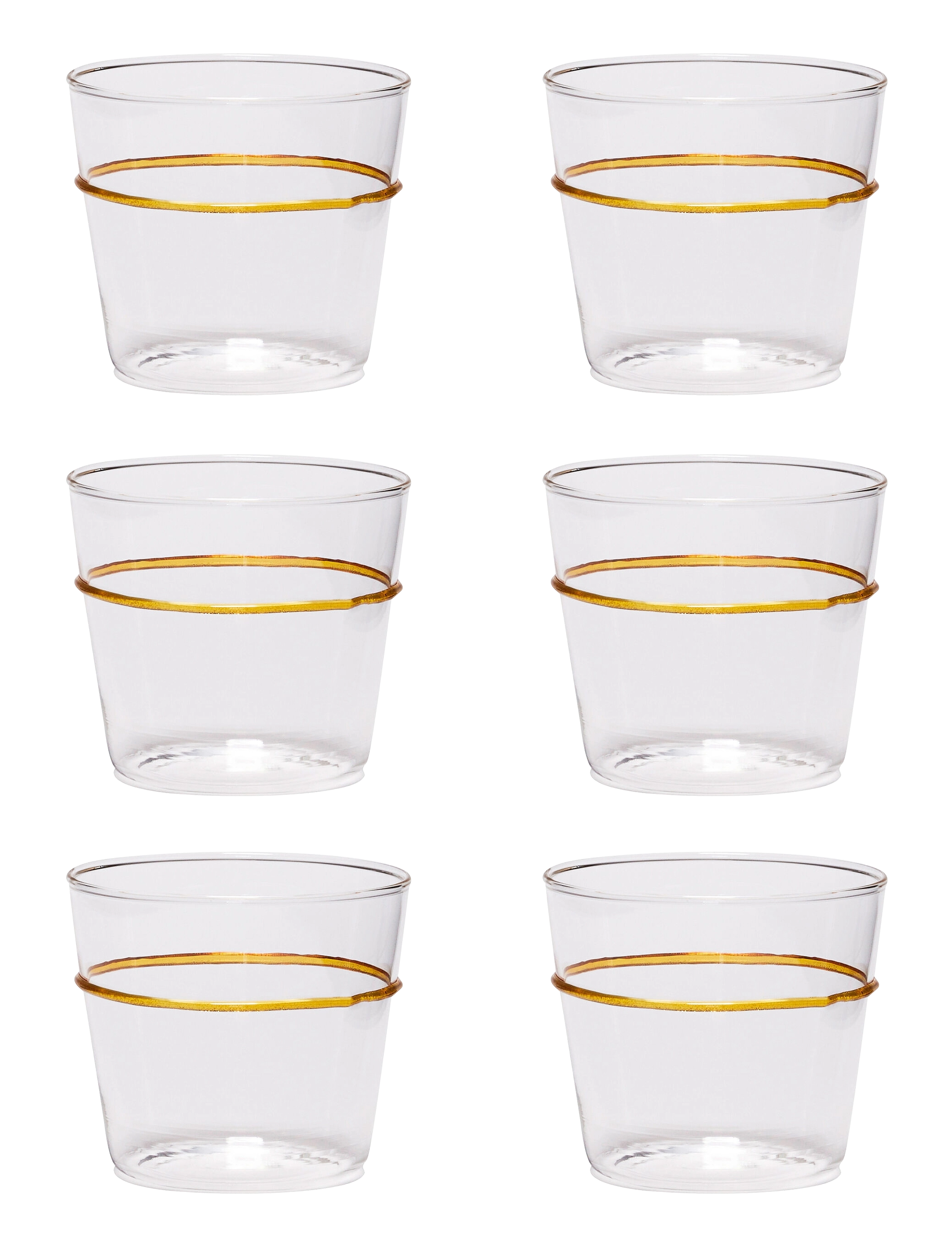 Hübsch Orbit Drikkeglas, Drikkeglas, Gul, Str: 20 CL