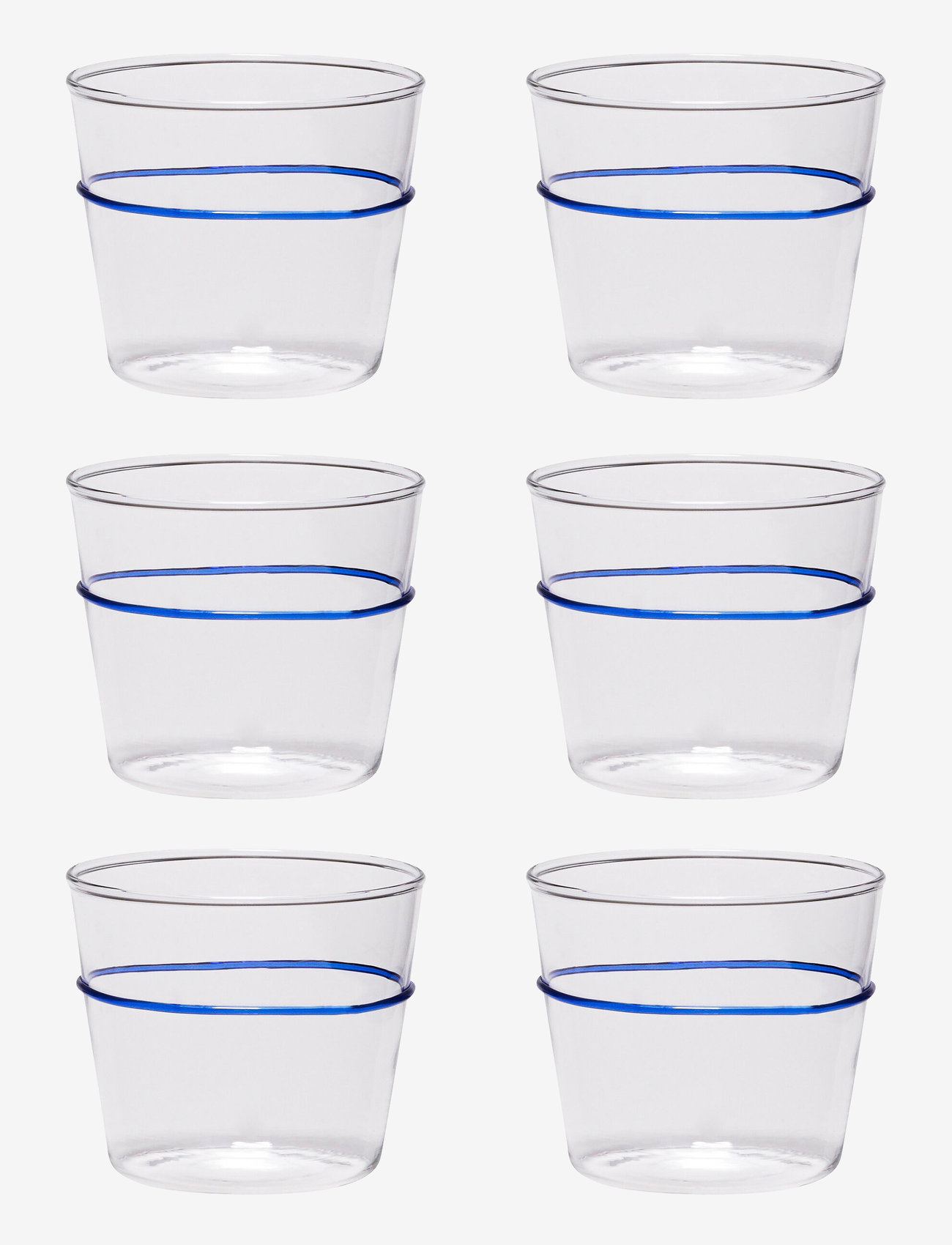 Hübsch - Orbit Drikkeglas - drikkeglas - blue,clear - 1