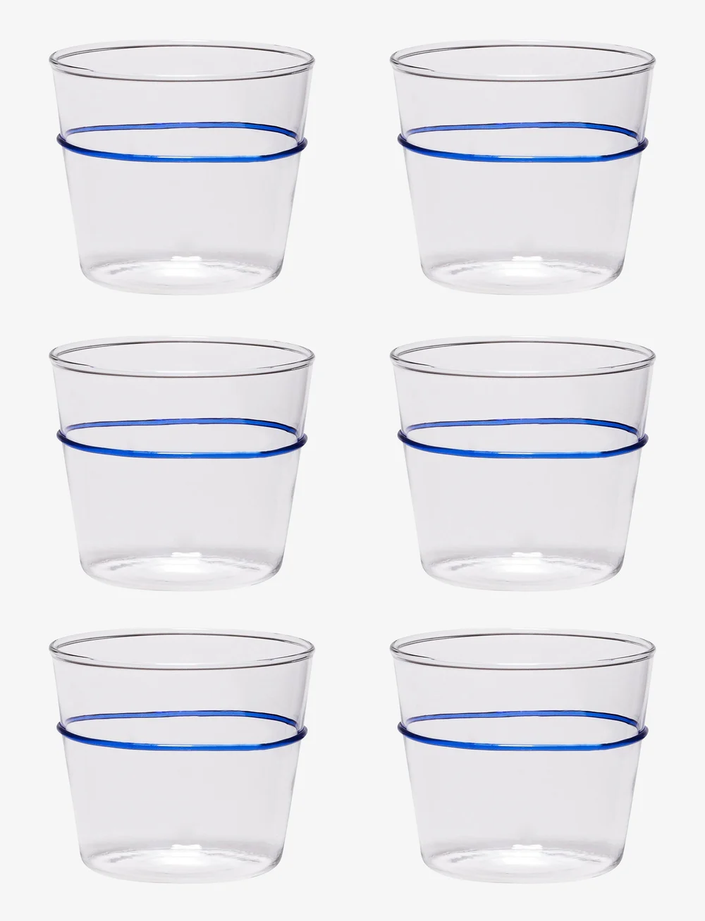 Hübsch - Orbit Drinking Glass - nach preis einkaufen - blue,clear - 0