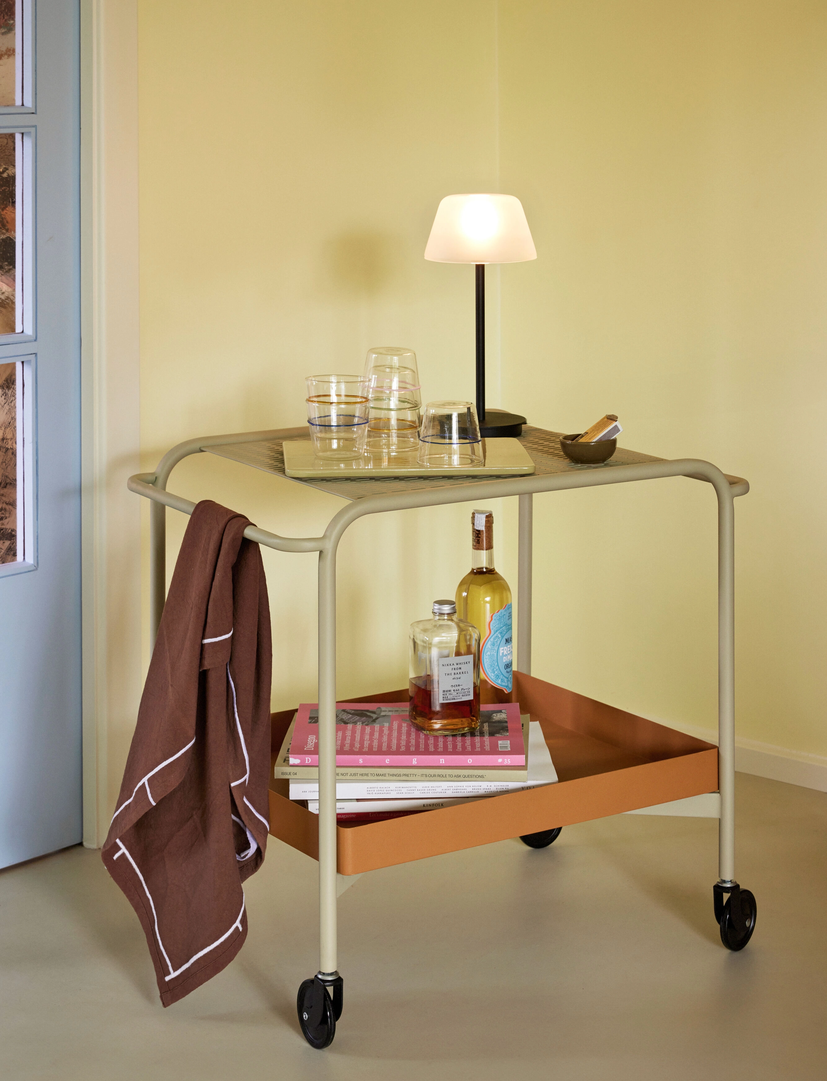 Hübsch Orbit Drikkeglas, 20 CL, Glass, Grün - Drinking Homeware