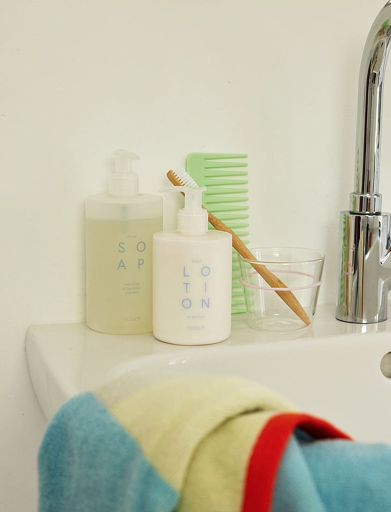 Hübsch - Orbit Drinking Glass - trinkgläser - clear,pink - 4