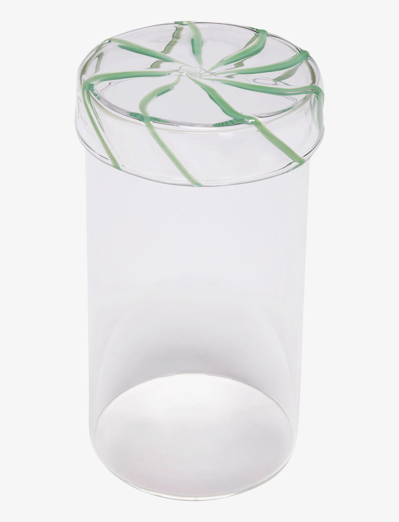 Hübsch - Heir Storage Jar - vorratsgläser - clear,green - 2