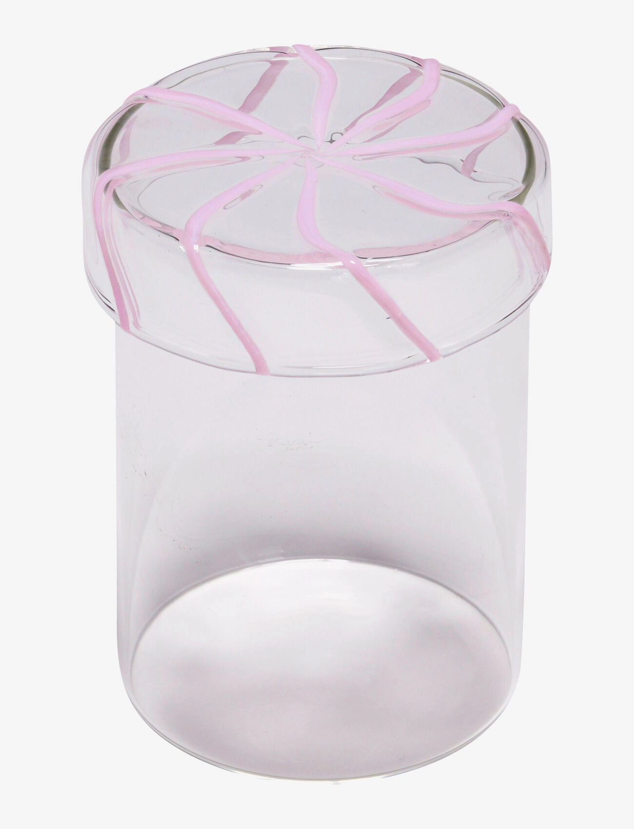 Hübsch - Heir Storage Jar - vorratsgläser - clear,pink - 2