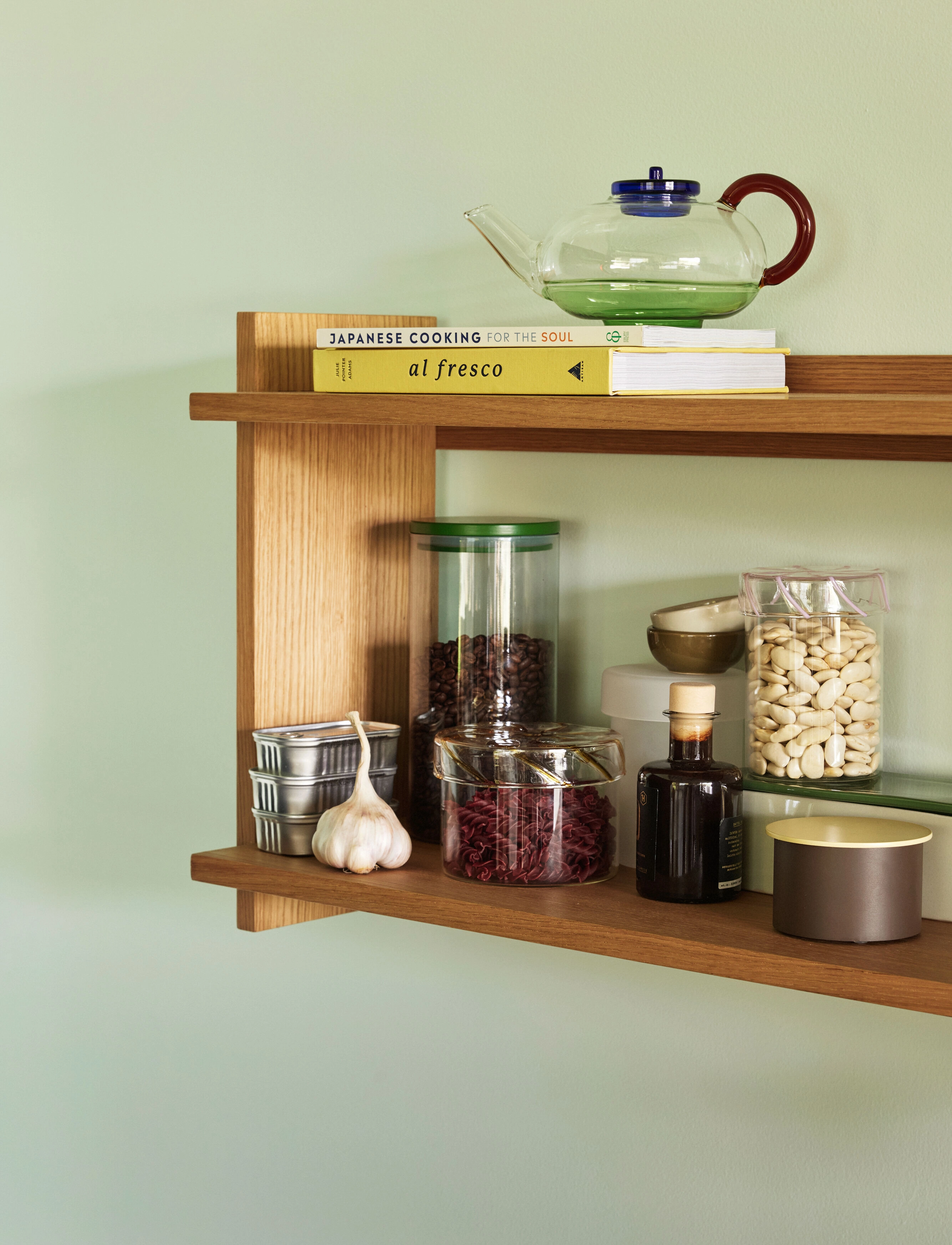 Hübsch Heir Opbevaringsglas, Ø12XH10 cm, Nude, Køkkenopbevaring > Køkkenkrukker, Unisex