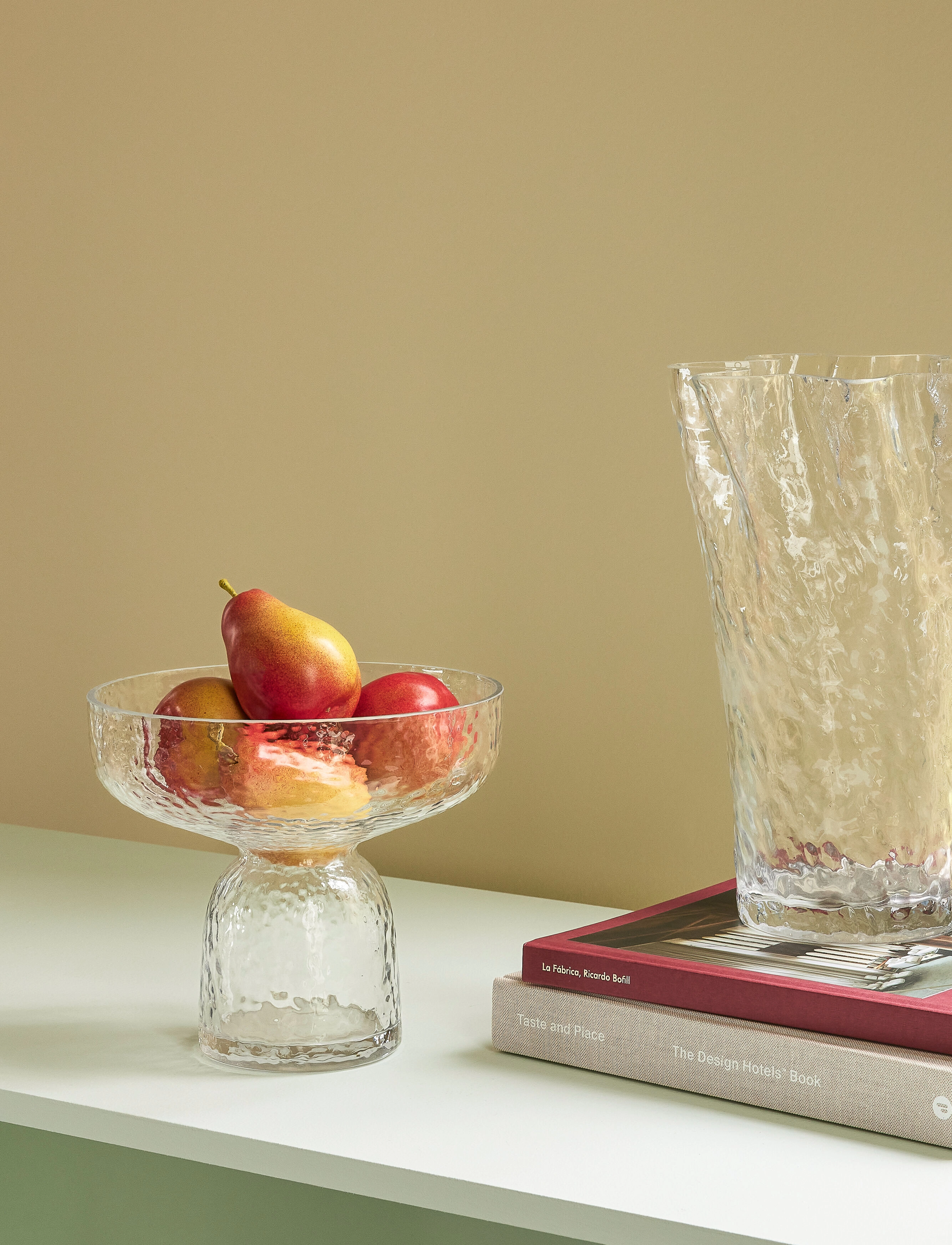 Hübsch Ruffle Vase, Ø23XH30 cm, Decoration, Nackt - Vases, Homeware