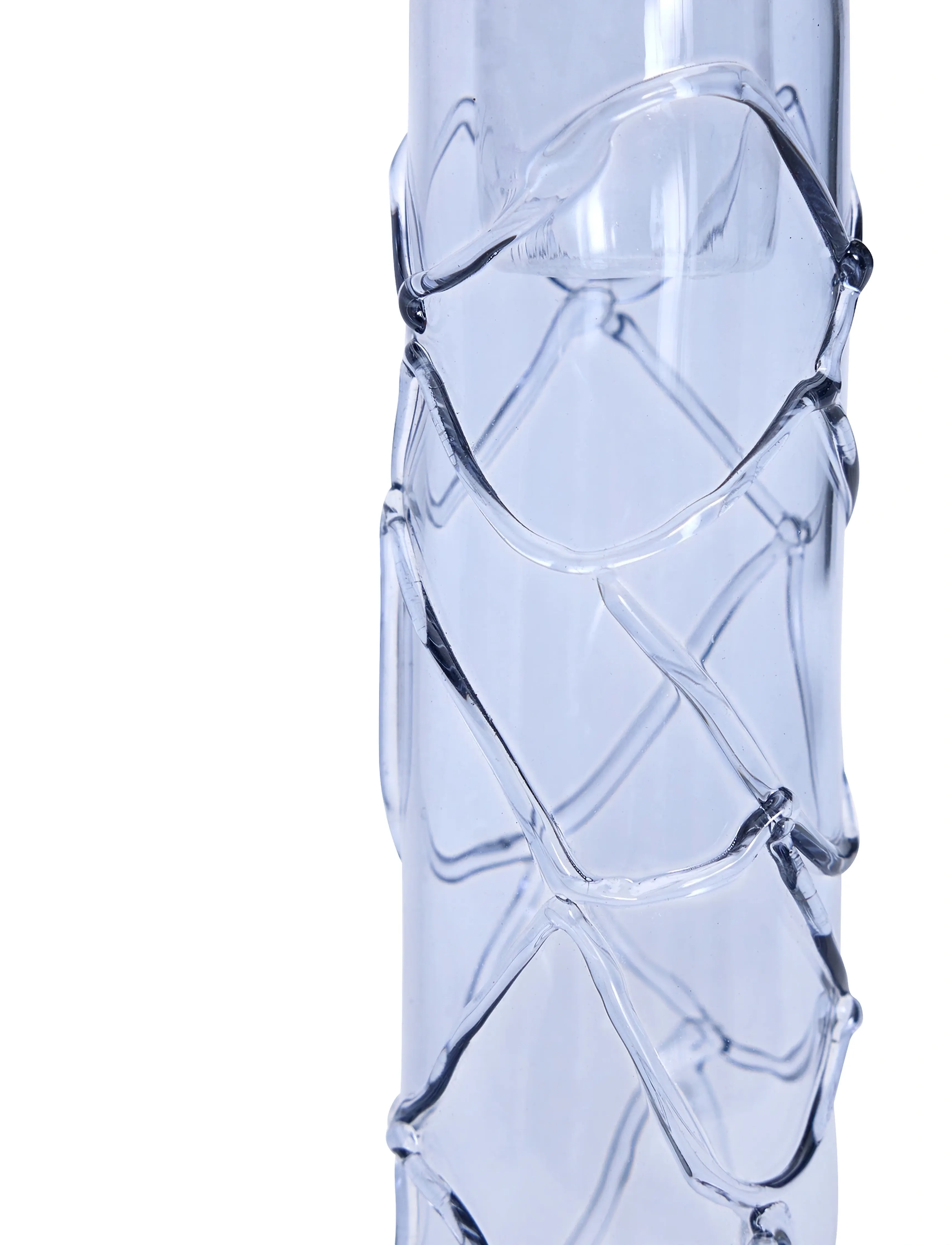 Hübsch - Doodle Candleholder Blue - kerzenständer - blue - 5