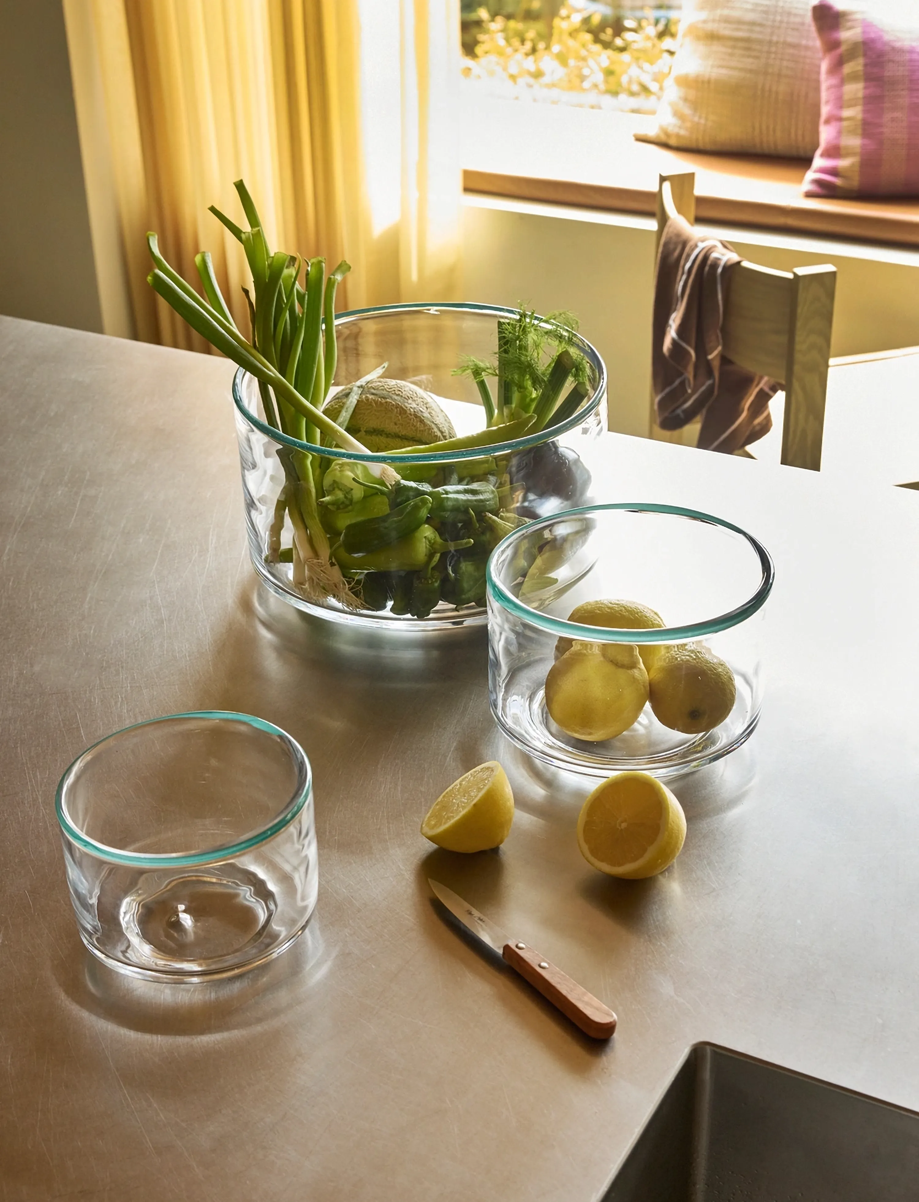 Hübsch - Clea Bowl Small - clear,green - 5