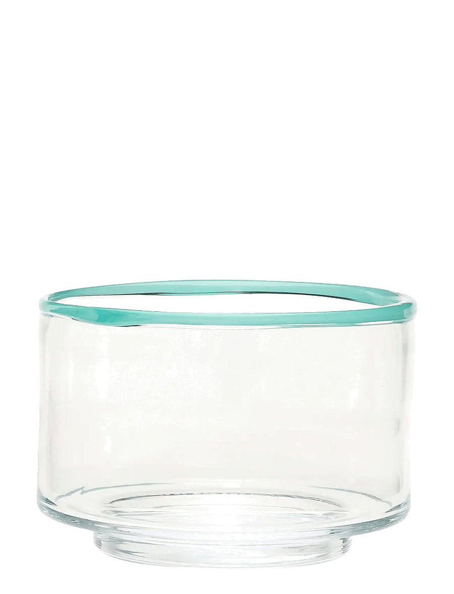 Hübsch - Clea Bowl Medium - clear,green - 1