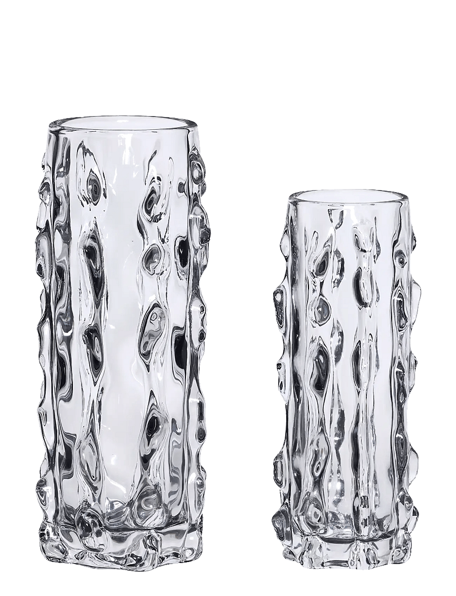 Hübsch - Kawa Vases Clear (set of 2) - clear - 1