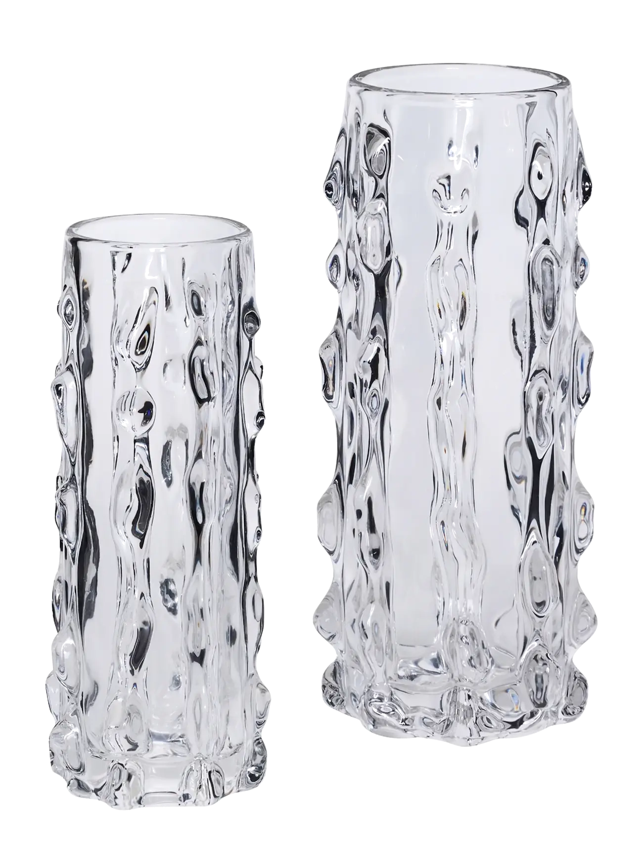 Hübsch - Kawa Vases Clear (set of 2) - clear - 2