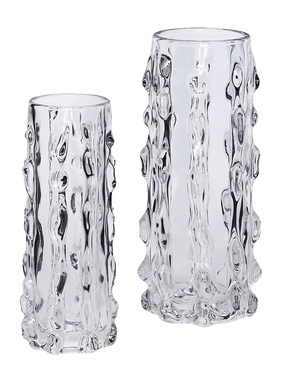 Hübsch - Kawa Vases Clear (set of 2) - clear - 2