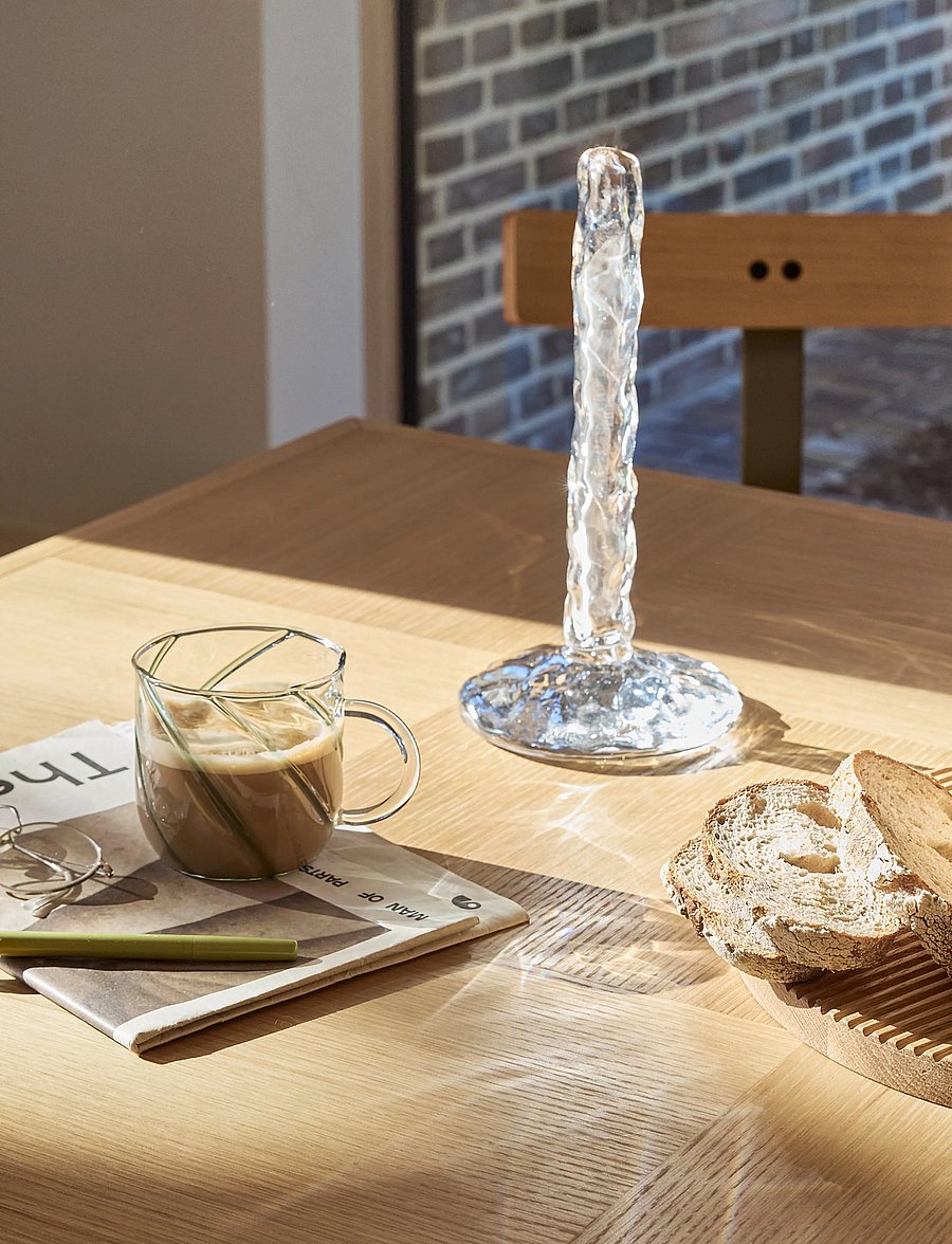 Hübsch - Meisui Kitchen Roll Holder Clear - clear - 2