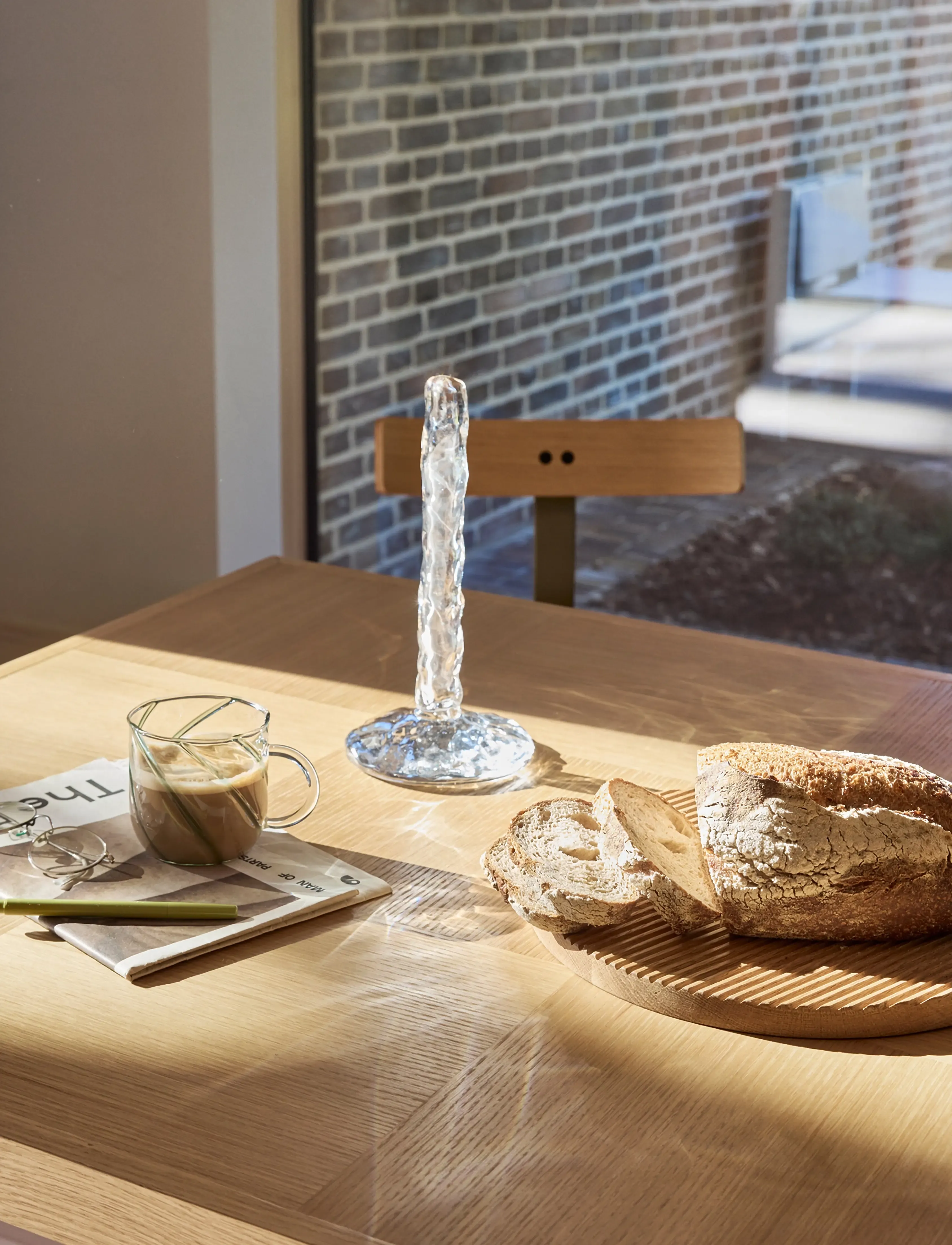 Hübsch - Meisui Kitchen Roll Holder Clear - clear - 5