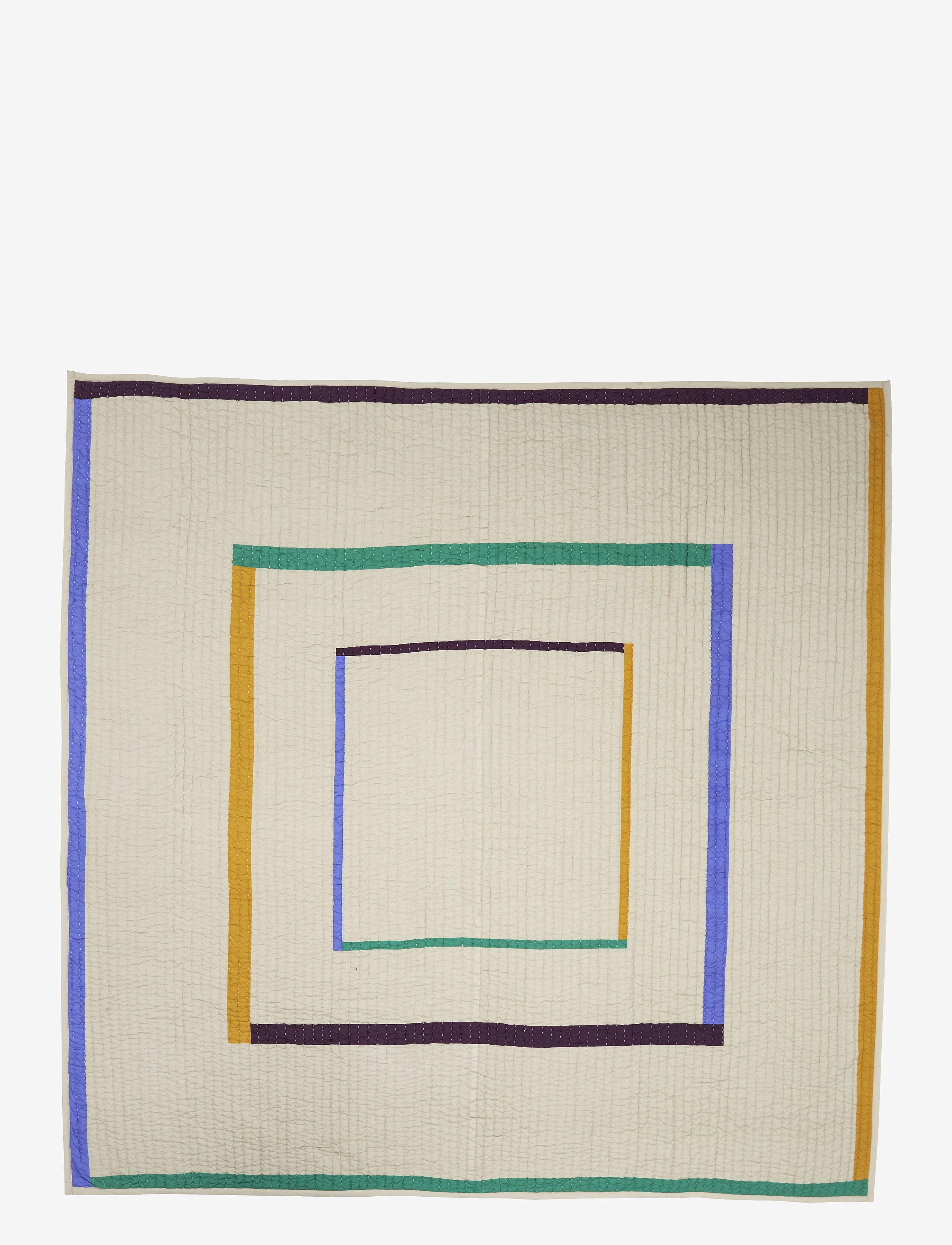 Hübsch Twist Sengetæppe, Sengetæppe, Multi/mønstret, Str: 260X260CM x 260